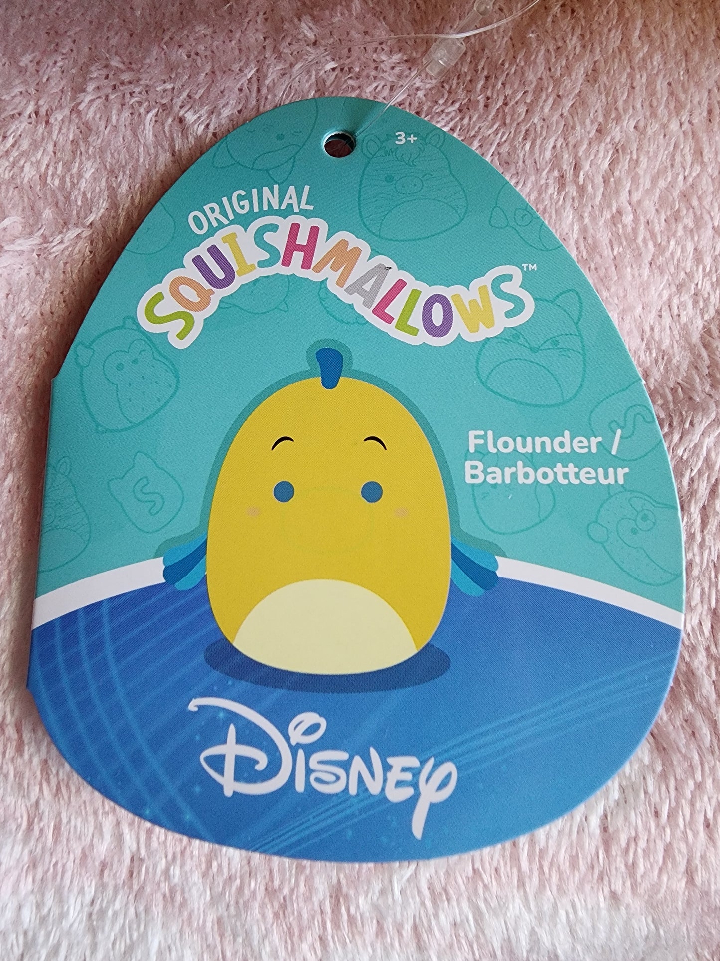 Squishmallows Disney Little Mermaid Flounder Plush