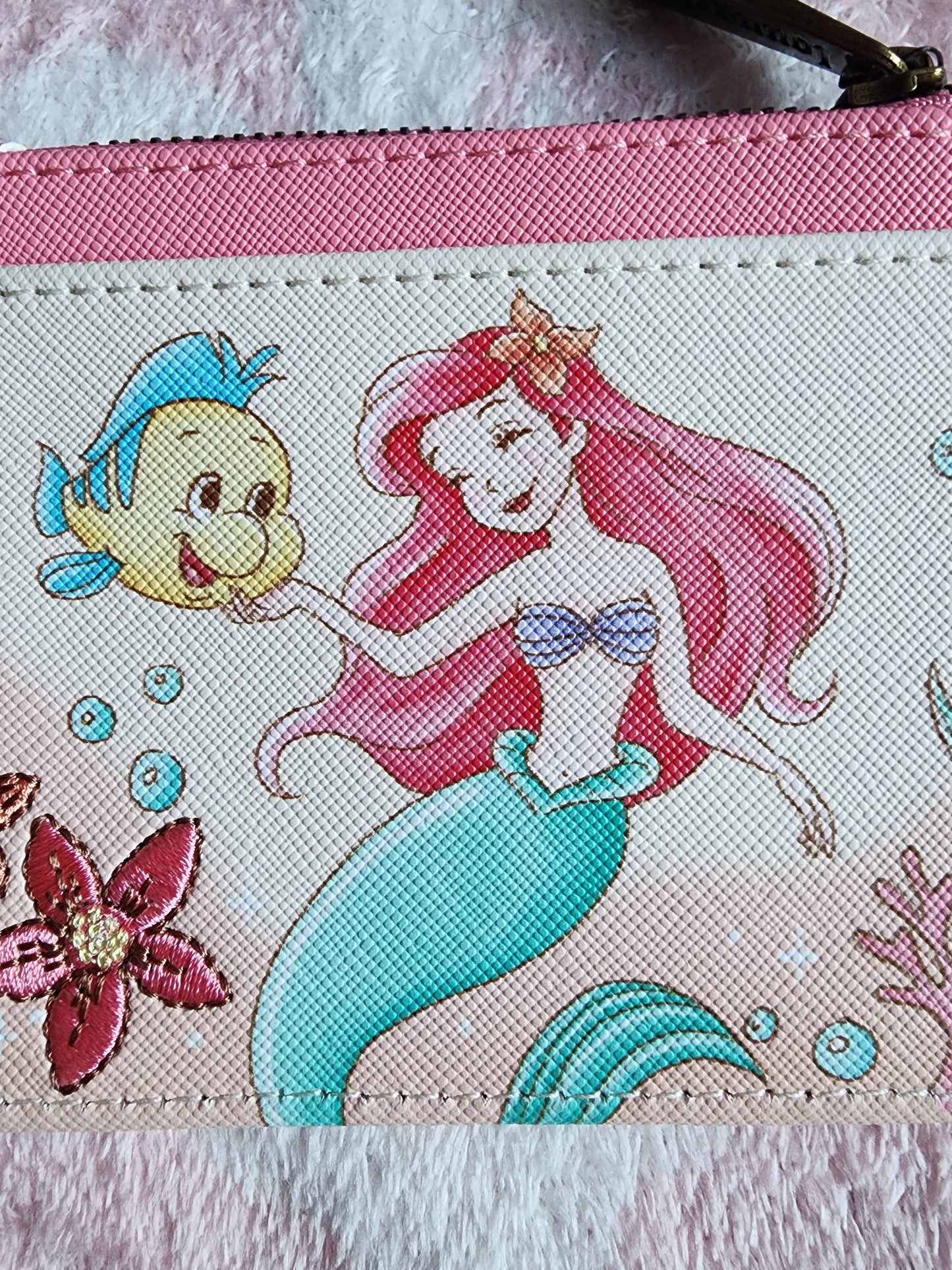 Loungefly Disney Ariel and Flounder Little Mermaid Card Holder