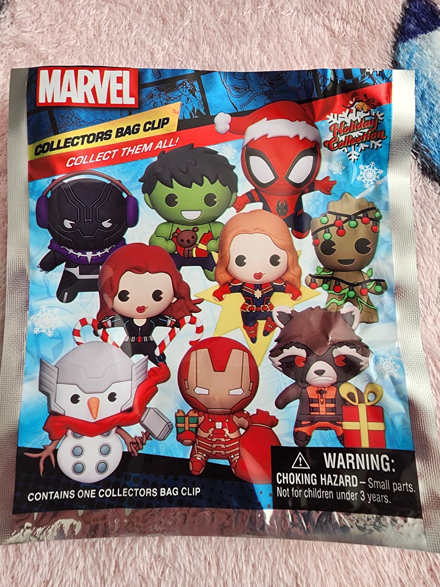 Marvel Holiday Collection Bag Clips/ Keychains