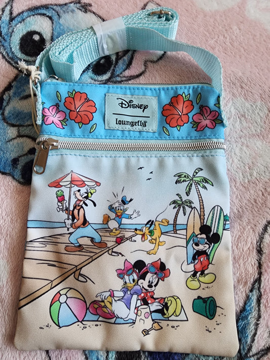 Loungefly Disney Mickey and Friends Summer Day at the Beach Crossbody Bag