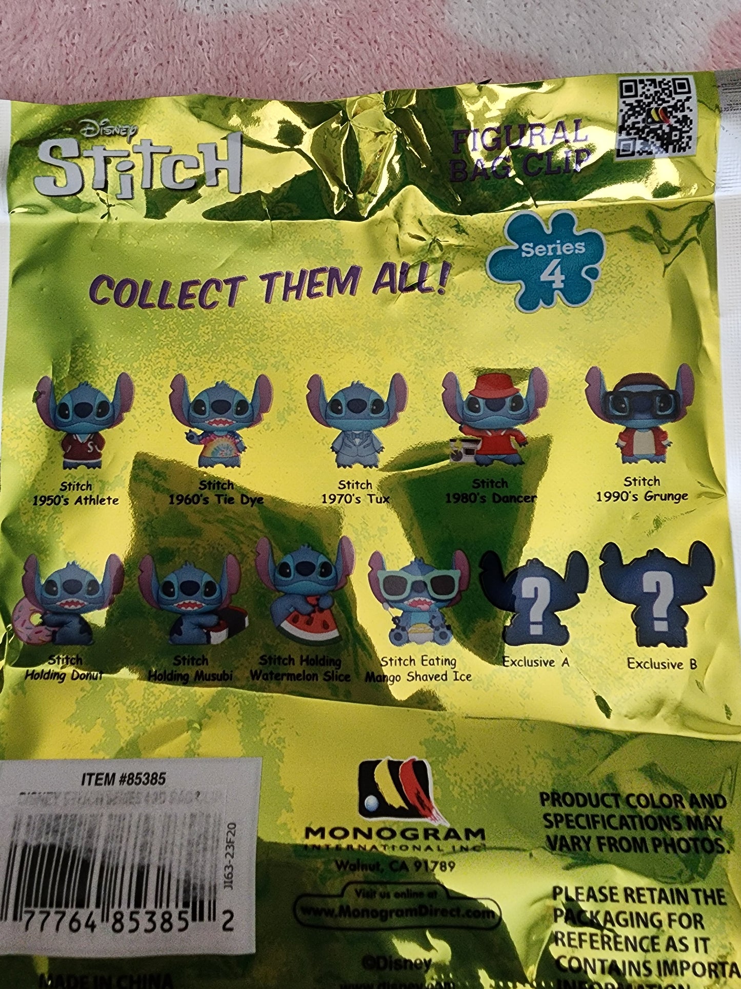 Disney Stitch Series 4 Mystery Bag Clips