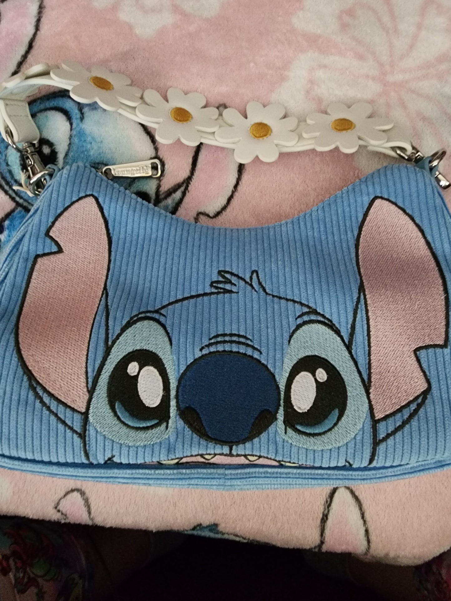 Loungefly Disney Stitch Floral Crossbody Bag