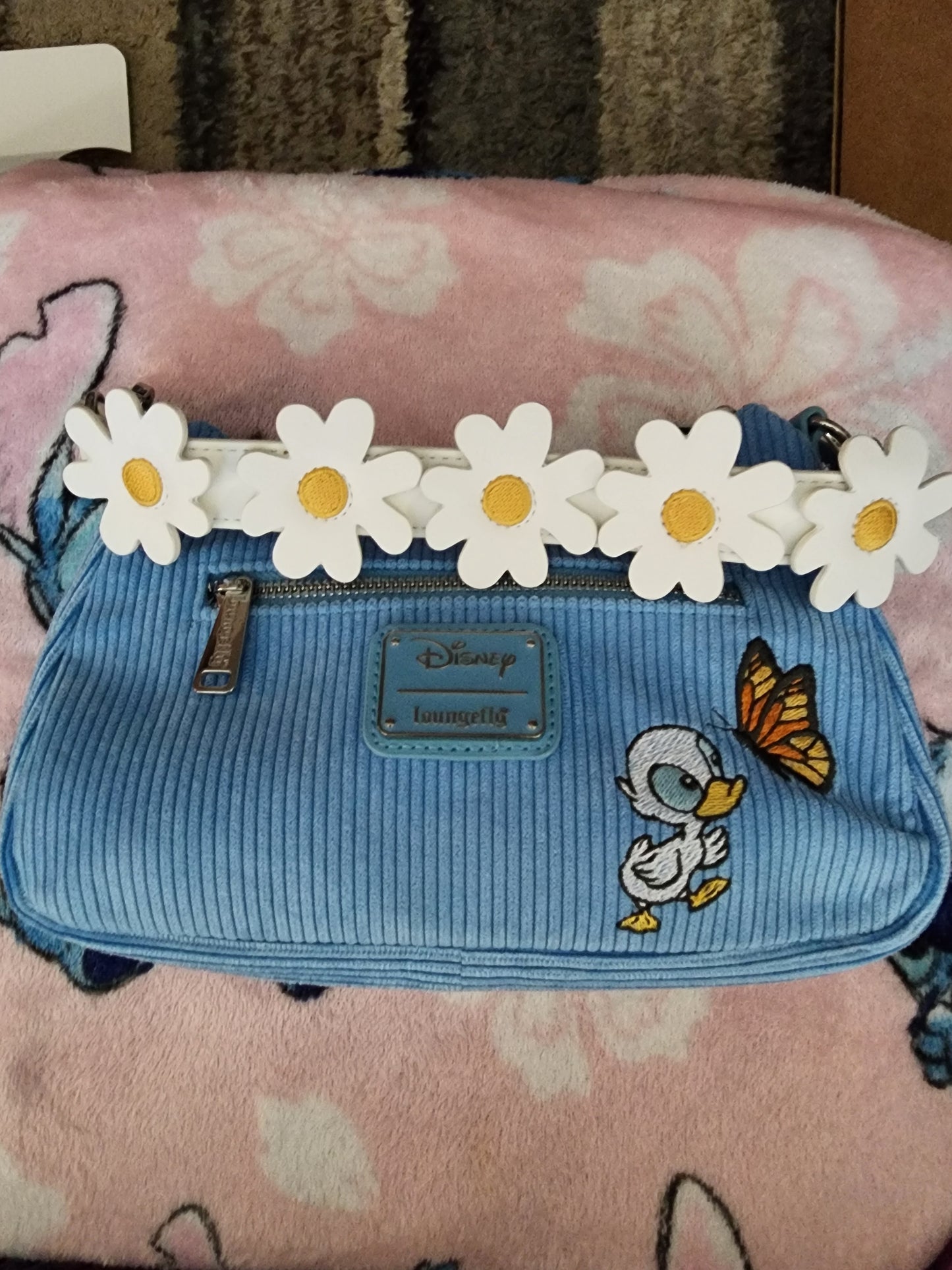 Loungefly Disney Stitch Floral Crossbody Bag
