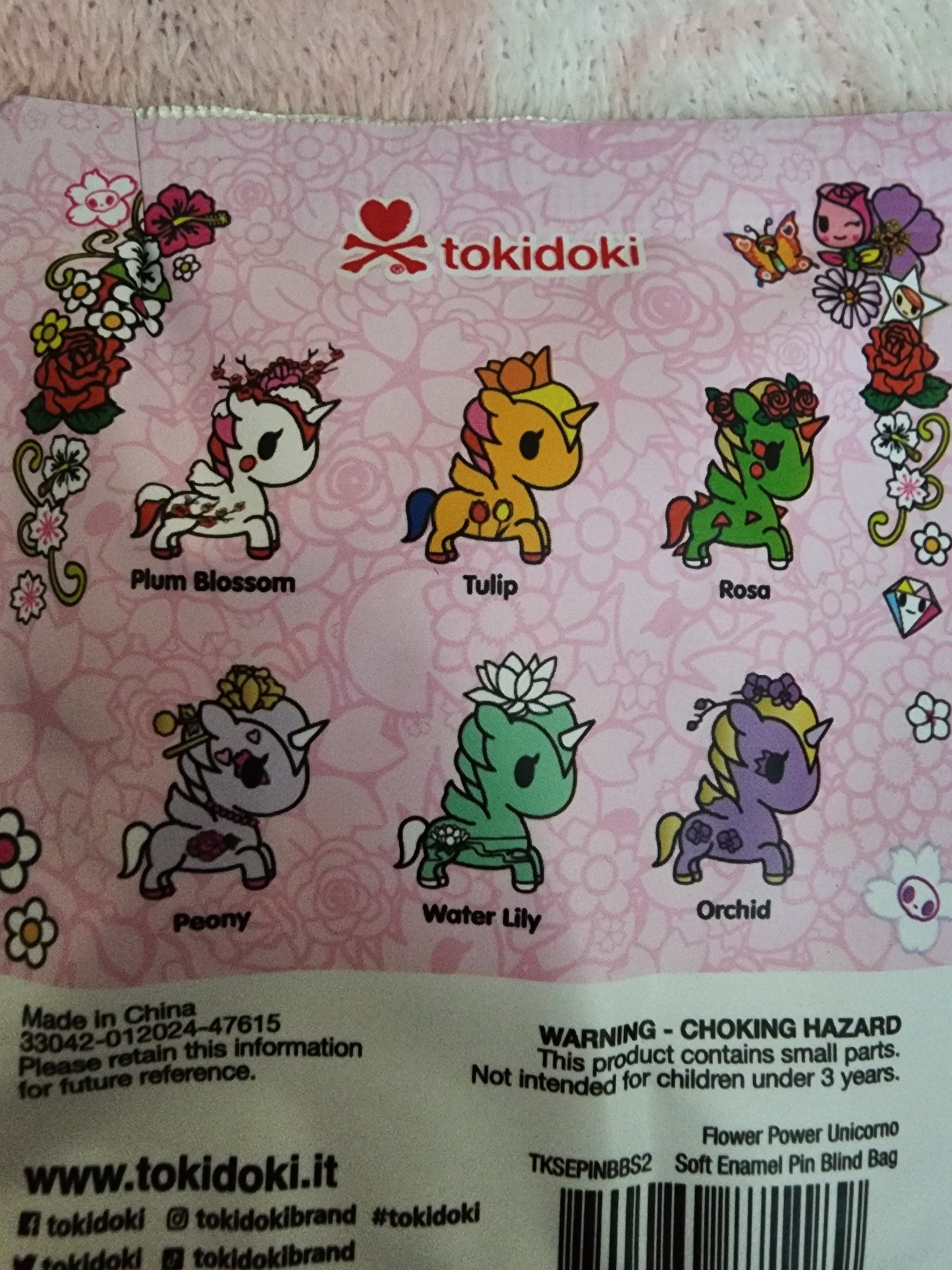 Tokidoki Unicorno Flower Power Mystery Pins