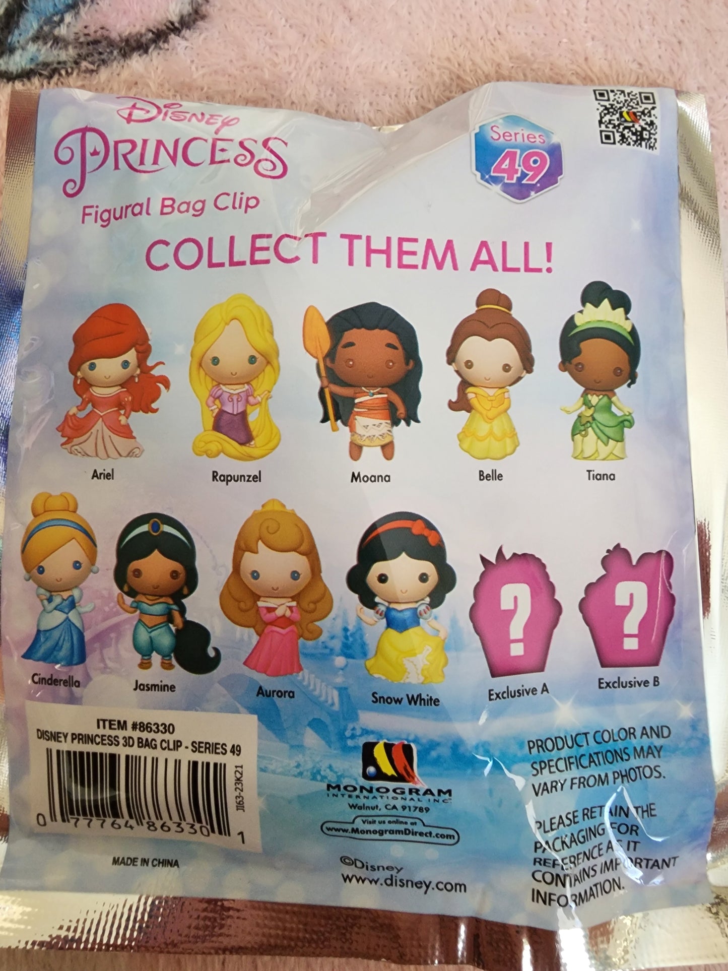 Disney Princess Mystery Bag Clips