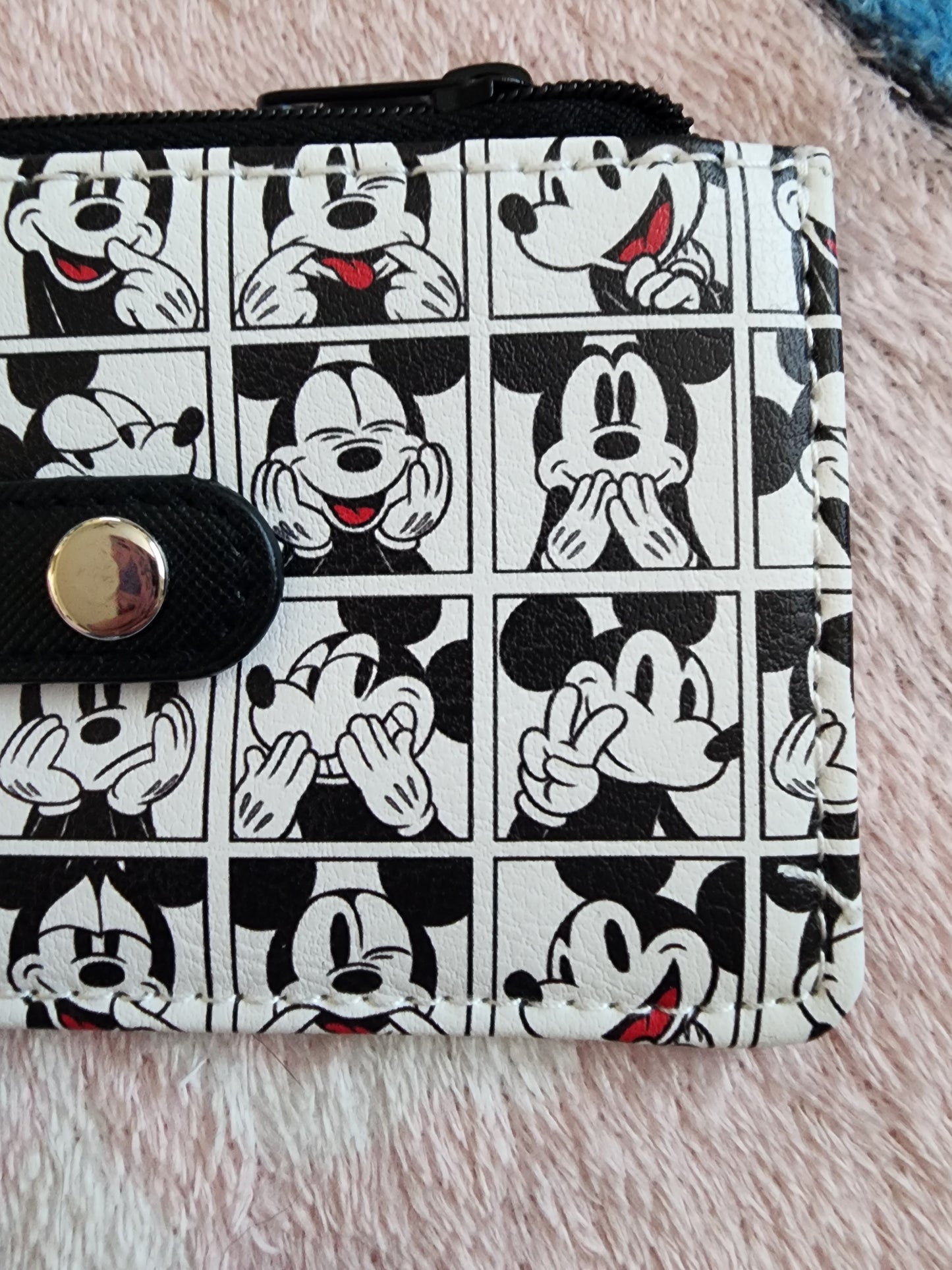 Buckle Down Disney Mickey Mouse Faces Snap Card Holder