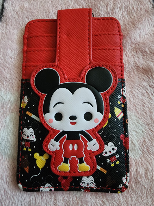 Loungefly Disney Mickey Mouse Chibi Snap Card Holder