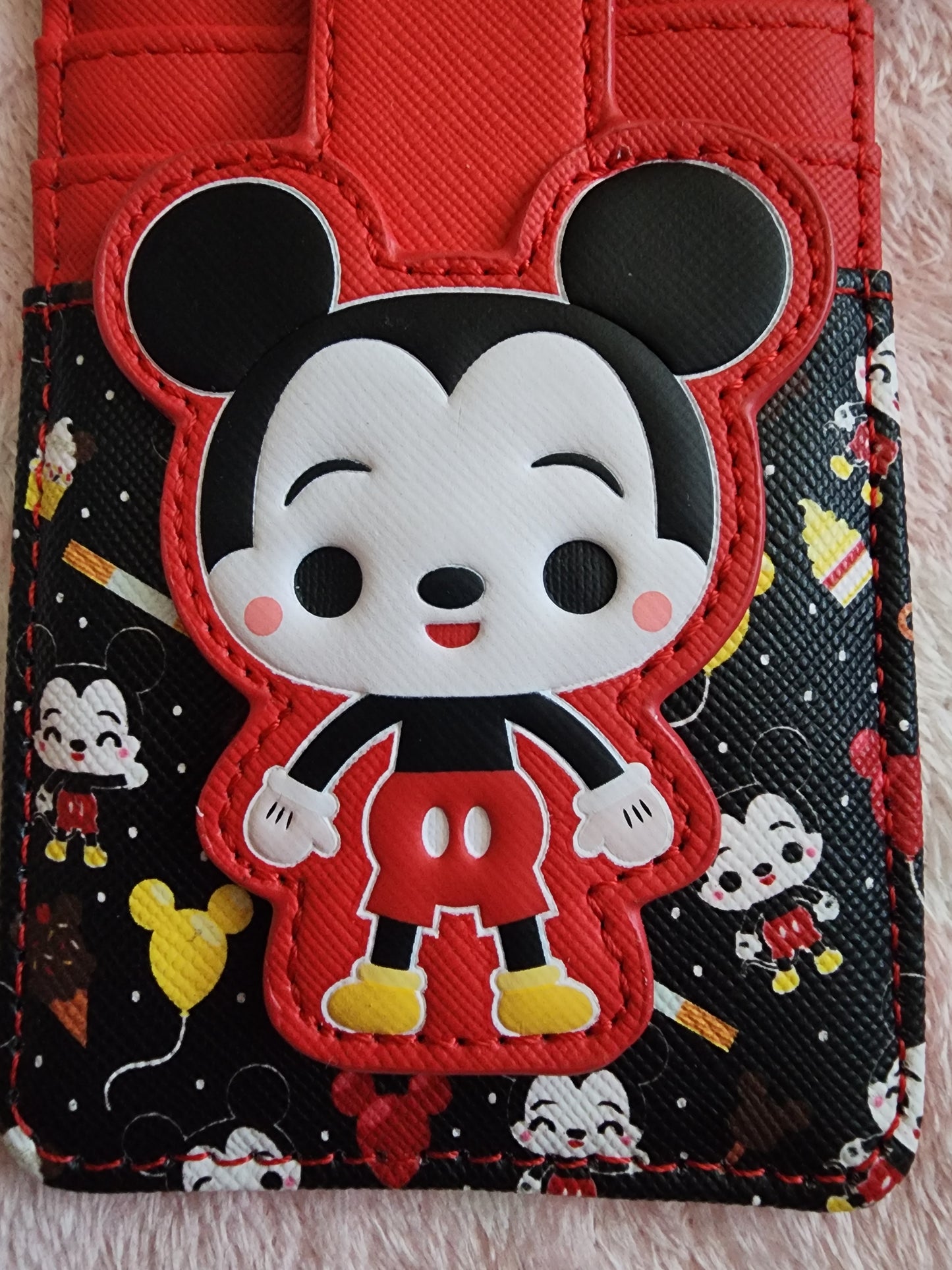 Loungefly Disney Mickey Mouse Chibi Snap Card Holder