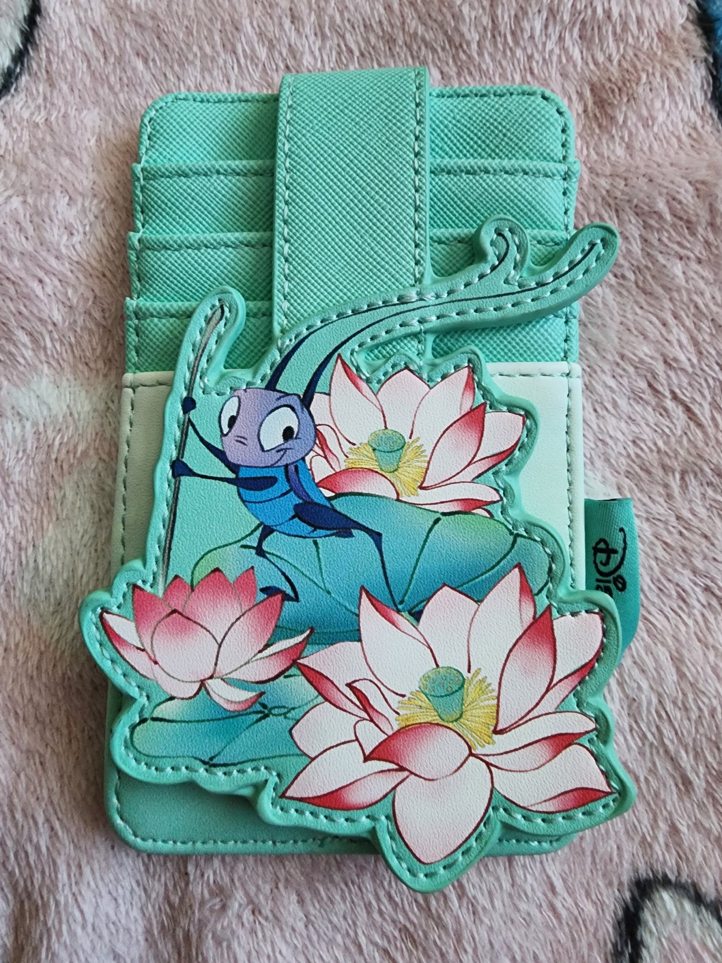 Loungefly Disney Mulan and Cricket  Snap Card Holder