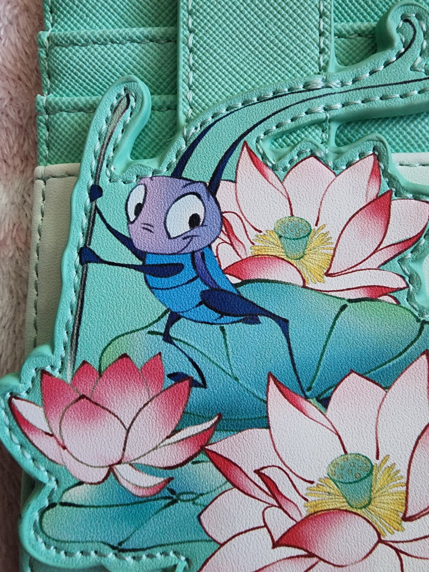 Loungefly Disney Mulan and Cricket  Snap Card Holder