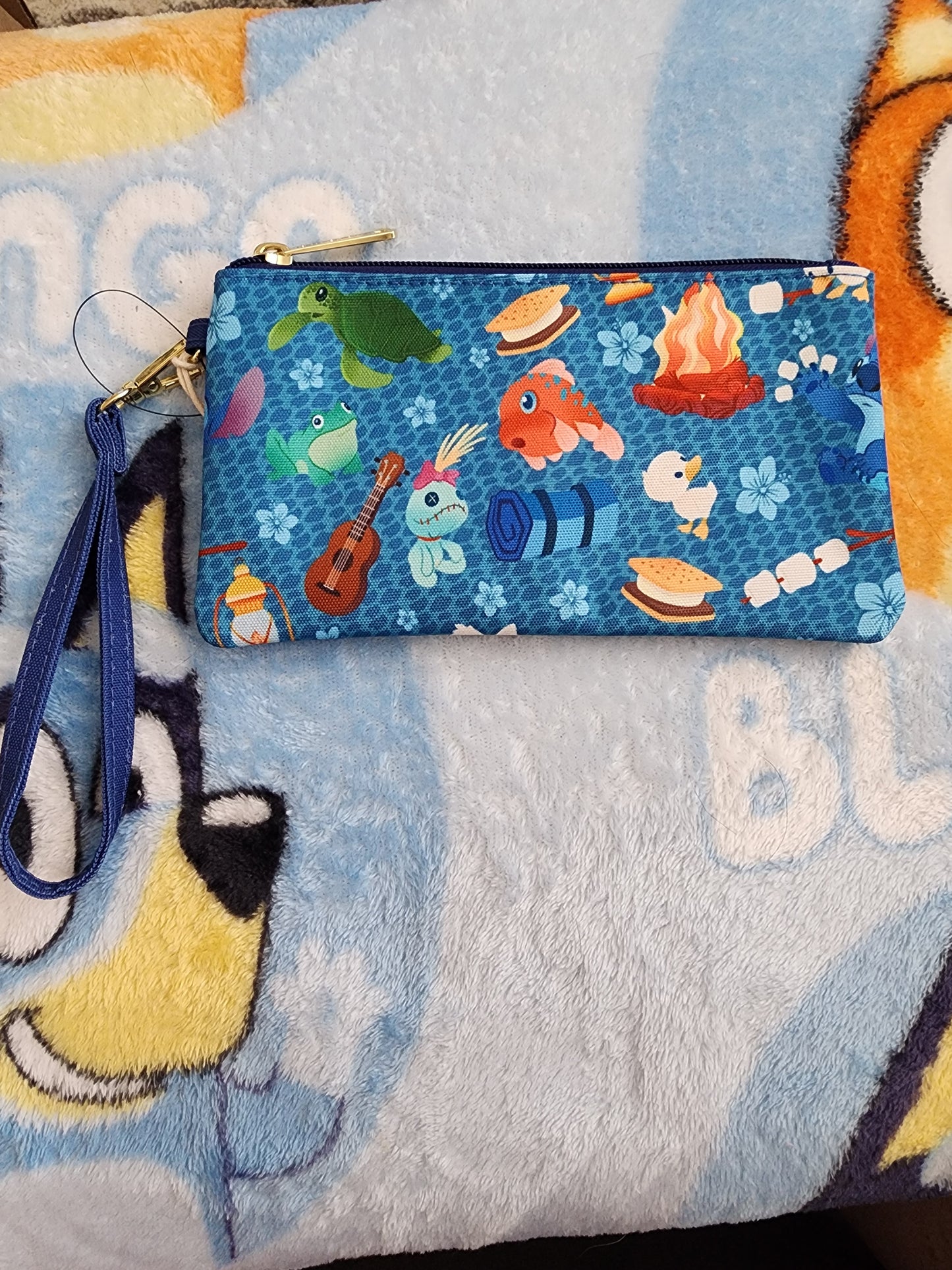 Loungefly Disney Stitch Camping Cuties Wristlet