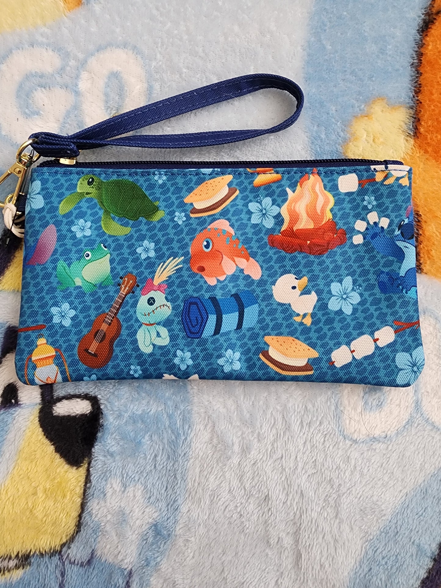 Loungefly Disney Stitch Camping Cuties Wristlet