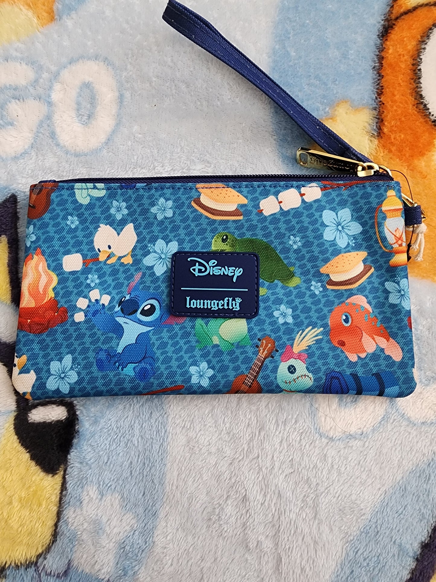 Loungefly Disney Stitch Camping Cuties Wristlet