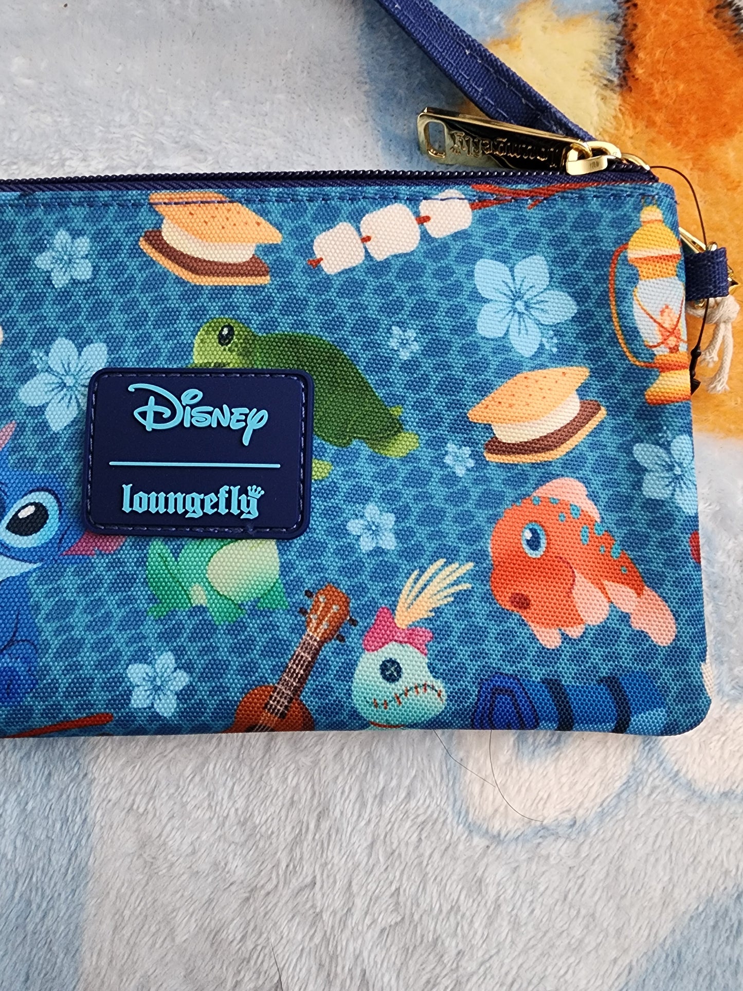 Loungefly Disney Stitch Camping Cuties Wristlet