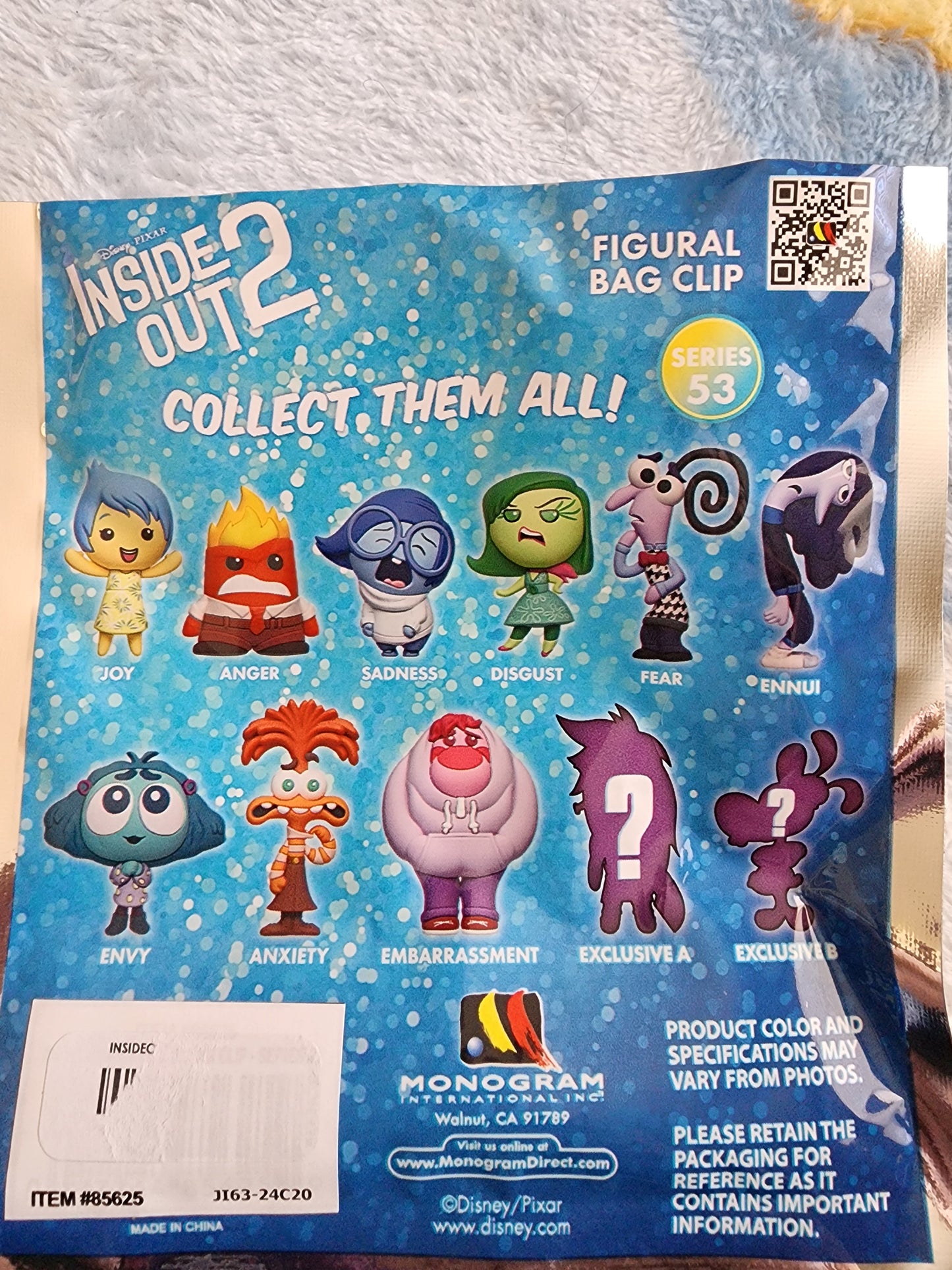 Disney Inside Out 2 Mystery Bag Clips