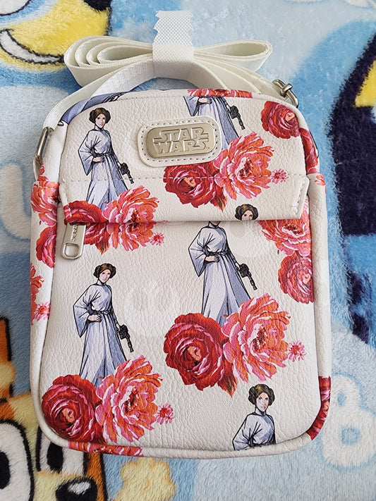 Disney Star Wars Princess Leia Floral Crossbody Bag