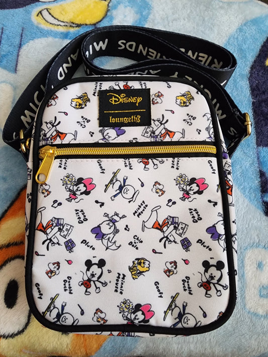 Loungefly Disney Mickey and Friends Cartoon Crossbody Bag