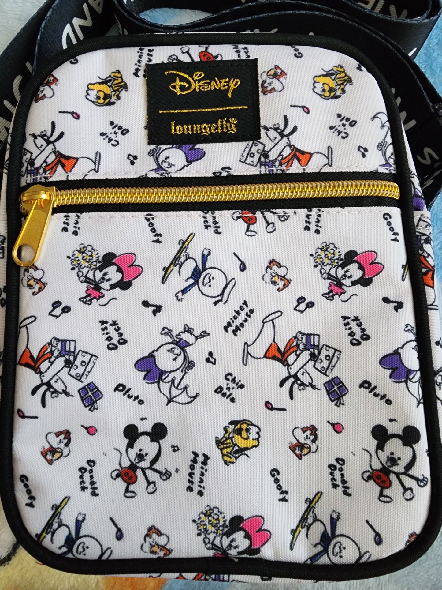 Loungefly Disney Mickey and Friends Cartoon Crossbody Bag