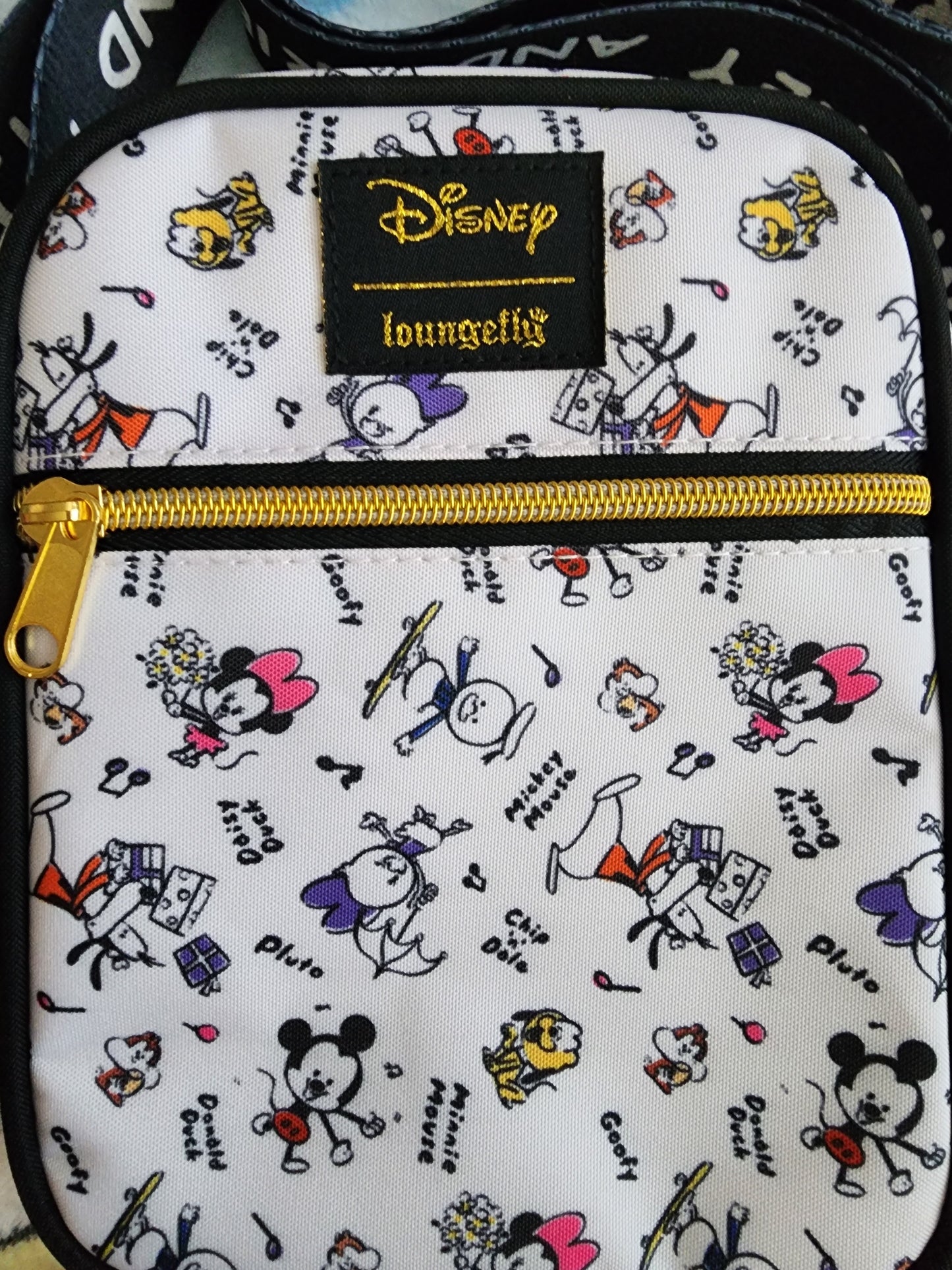 Loungefly Disney Mickey and Friends Cartoon Crossbody Bag