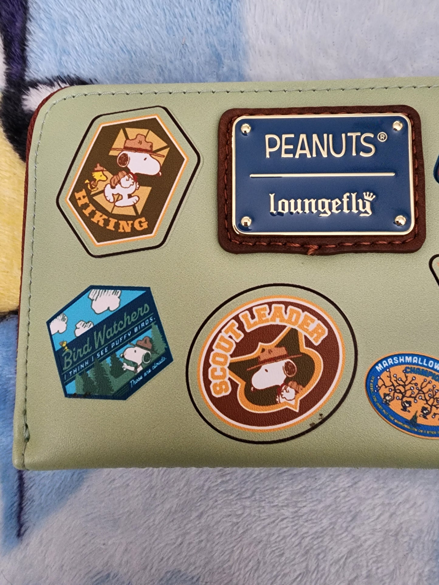 Loungefly Peanuts Snoopy and Woodstock Camping 50th Anniversary Wallet