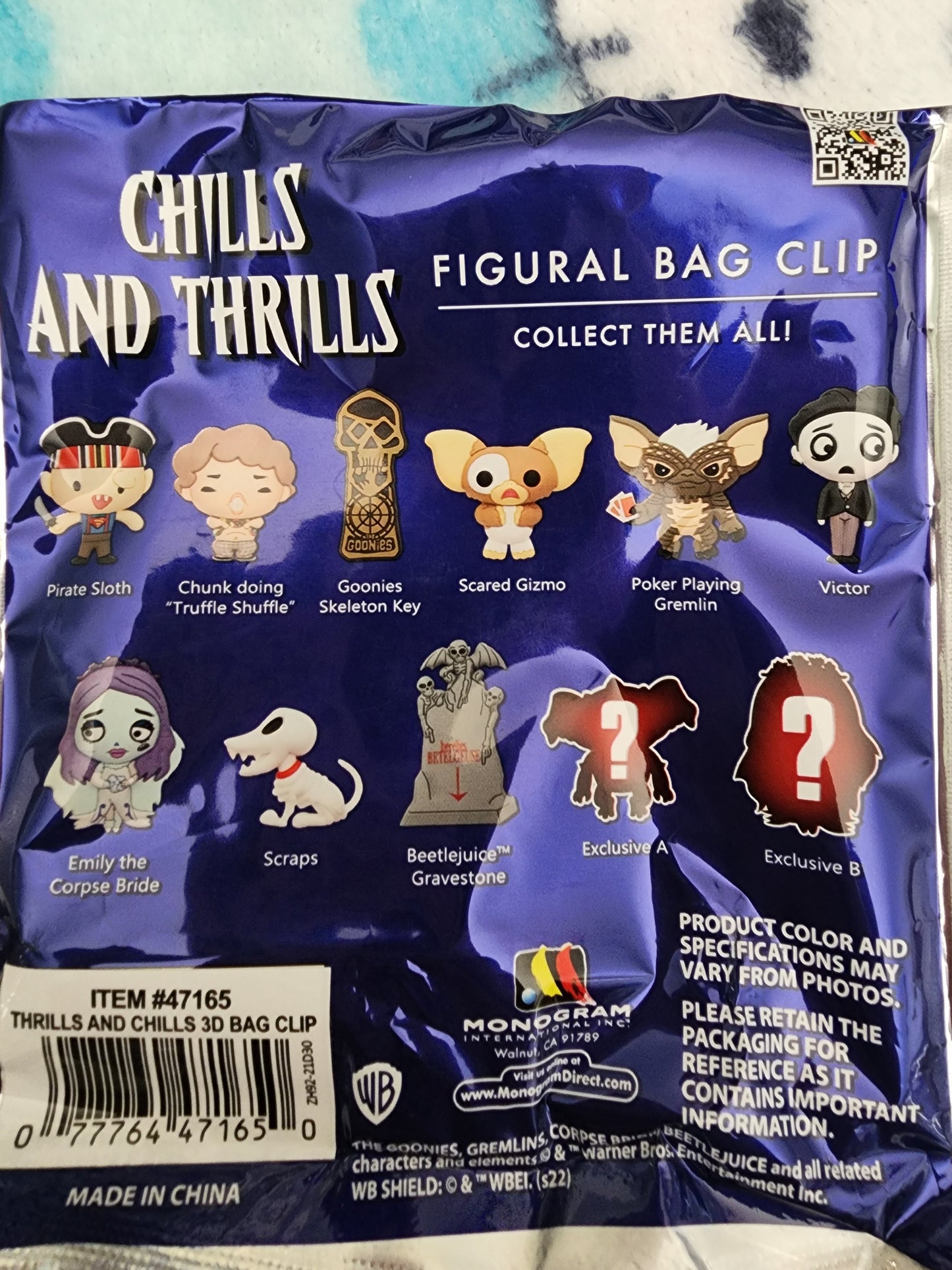 Warner Brothers Chills and Thrills Mystery Bag Clips