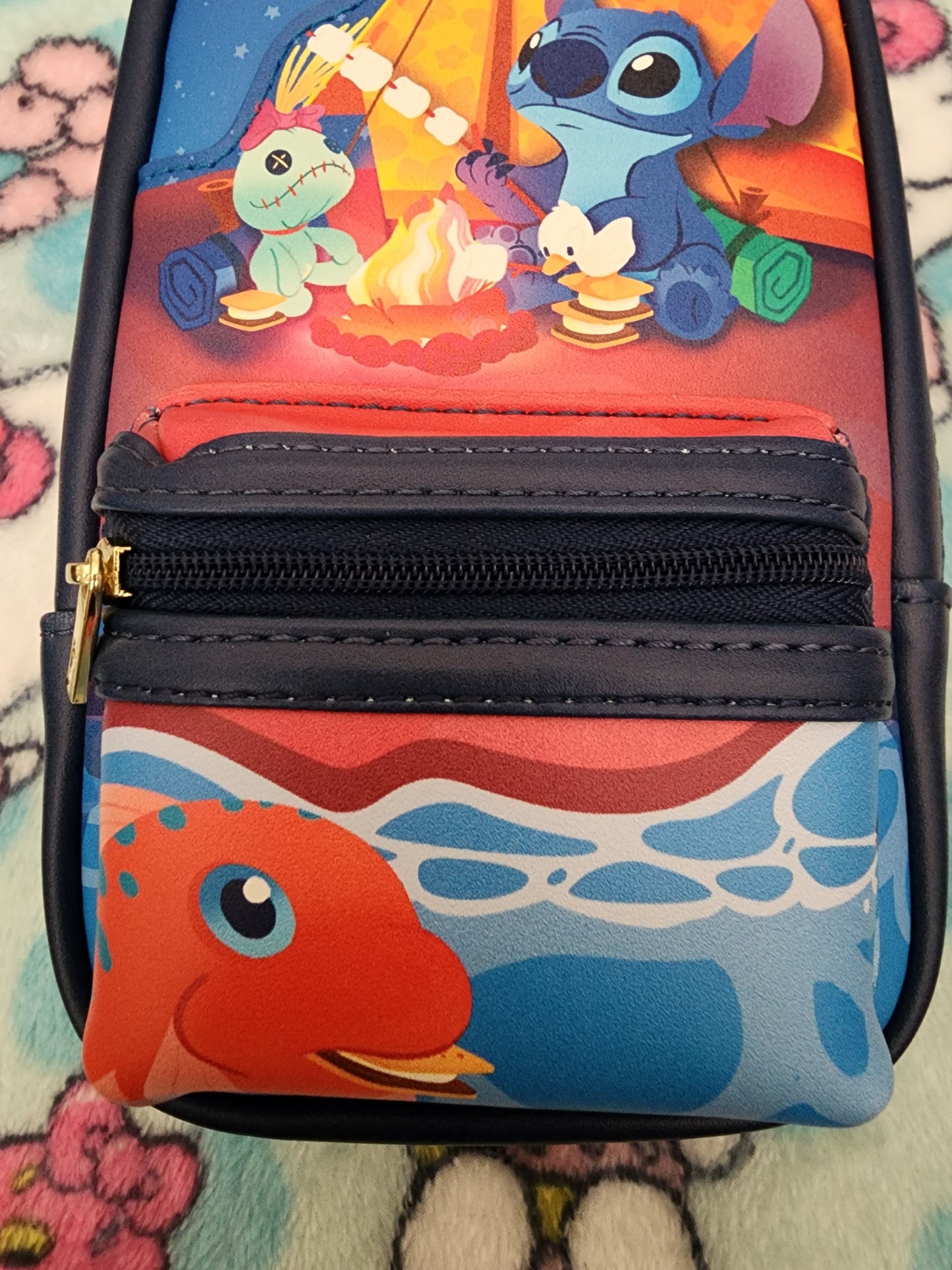 Loungefly Disney Stitch Camping Mini-Backpack Pencil Case Bag