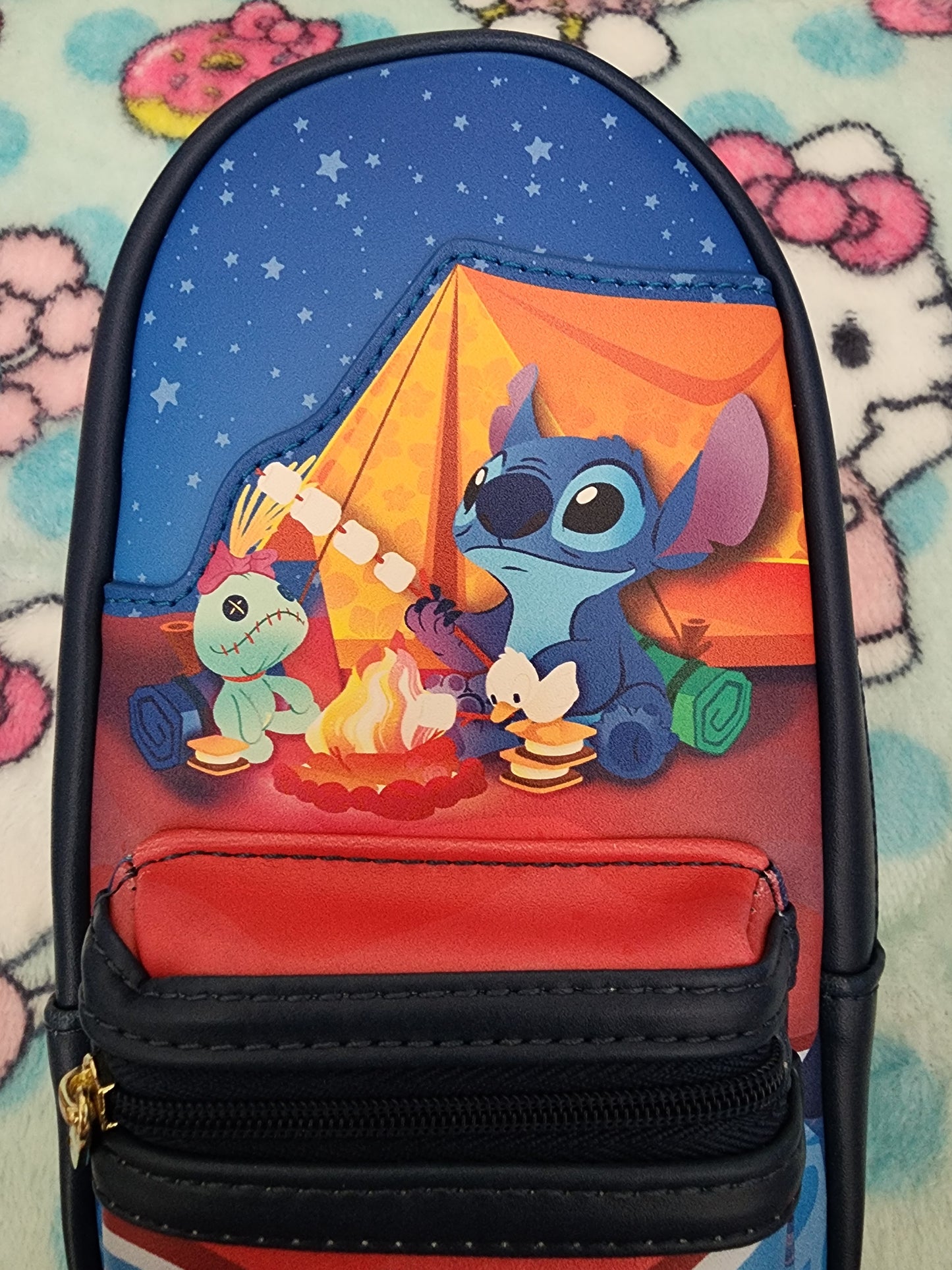 Loungefly Disney Stitch Camping Mini-Backpack Pencil Case Bag