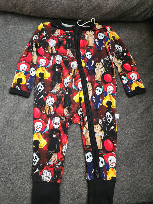 CP Horror Movie Characters Zipper Sleeper Footie PJ's