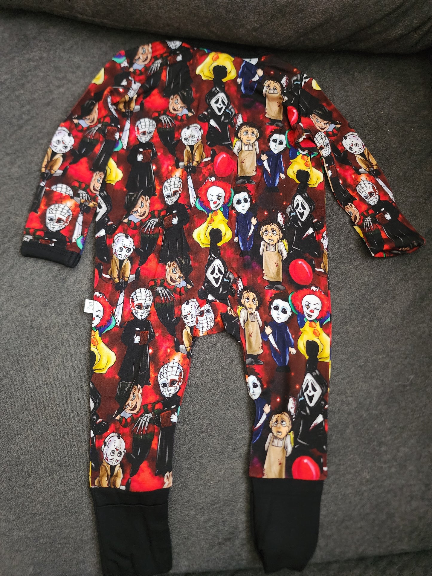 CP Horror Movie Characters Zipper Sleeper Footie PJ's