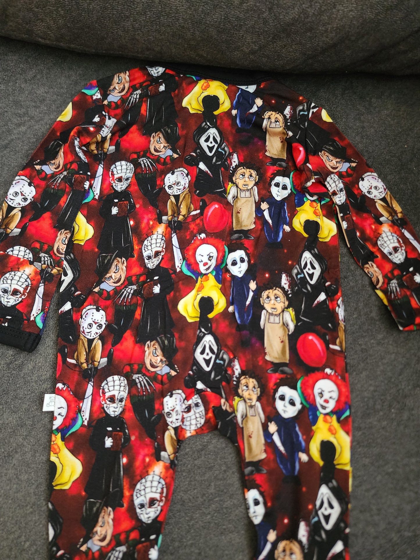 CP Horror Movie Characters Zipper Sleeper Footie PJ's