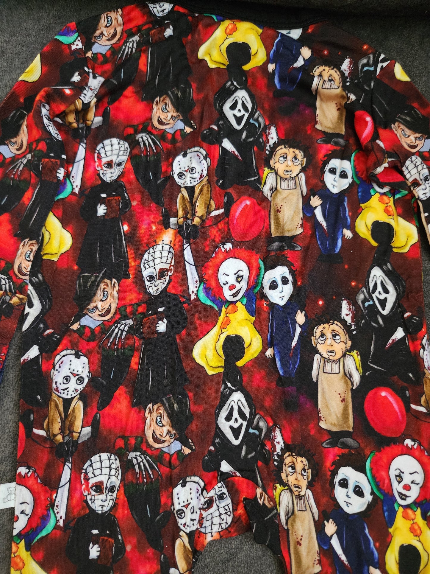 CP Horror Movie Characters Zipper Sleeper Footie PJ's