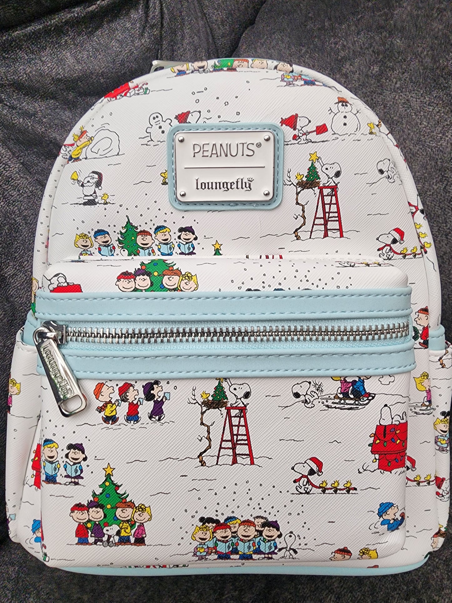 Loungefly Peanuts Charlie Brown and Friends Christmas Backpack