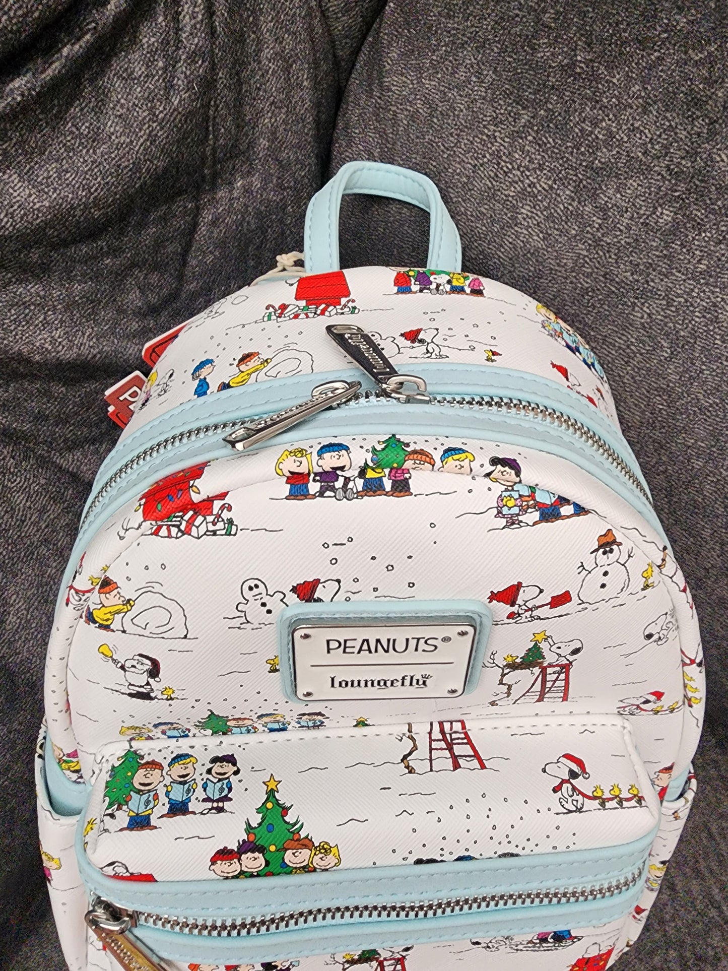 Loungefly Peanuts Charlie Brown and Friends Christmas Backpack