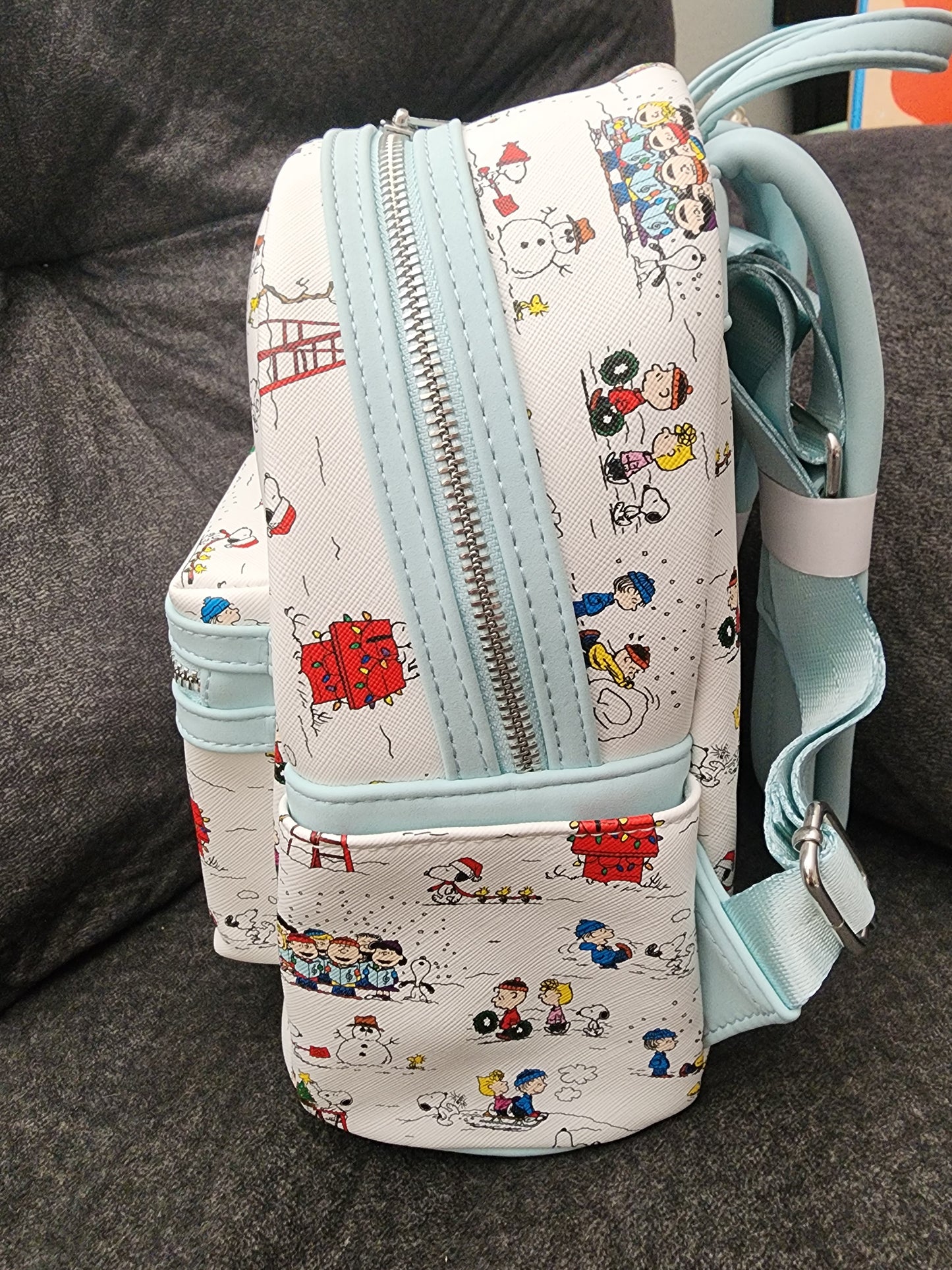 Loungefly Peanuts Charlie Brown and Friends Christmas Backpack