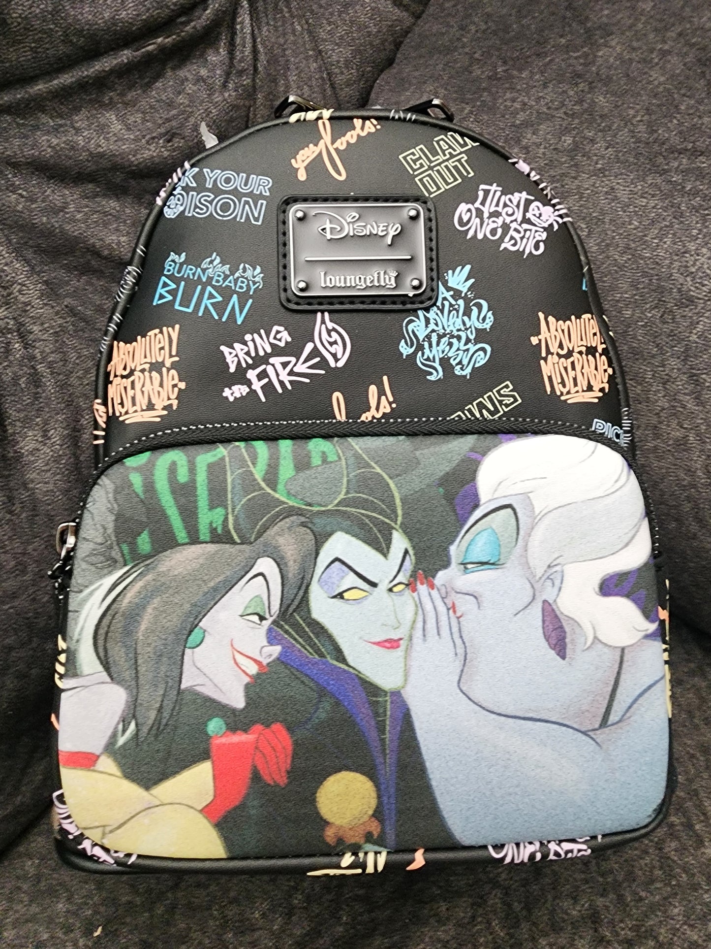 Loungefly Disney Villains Graffiti Backpack