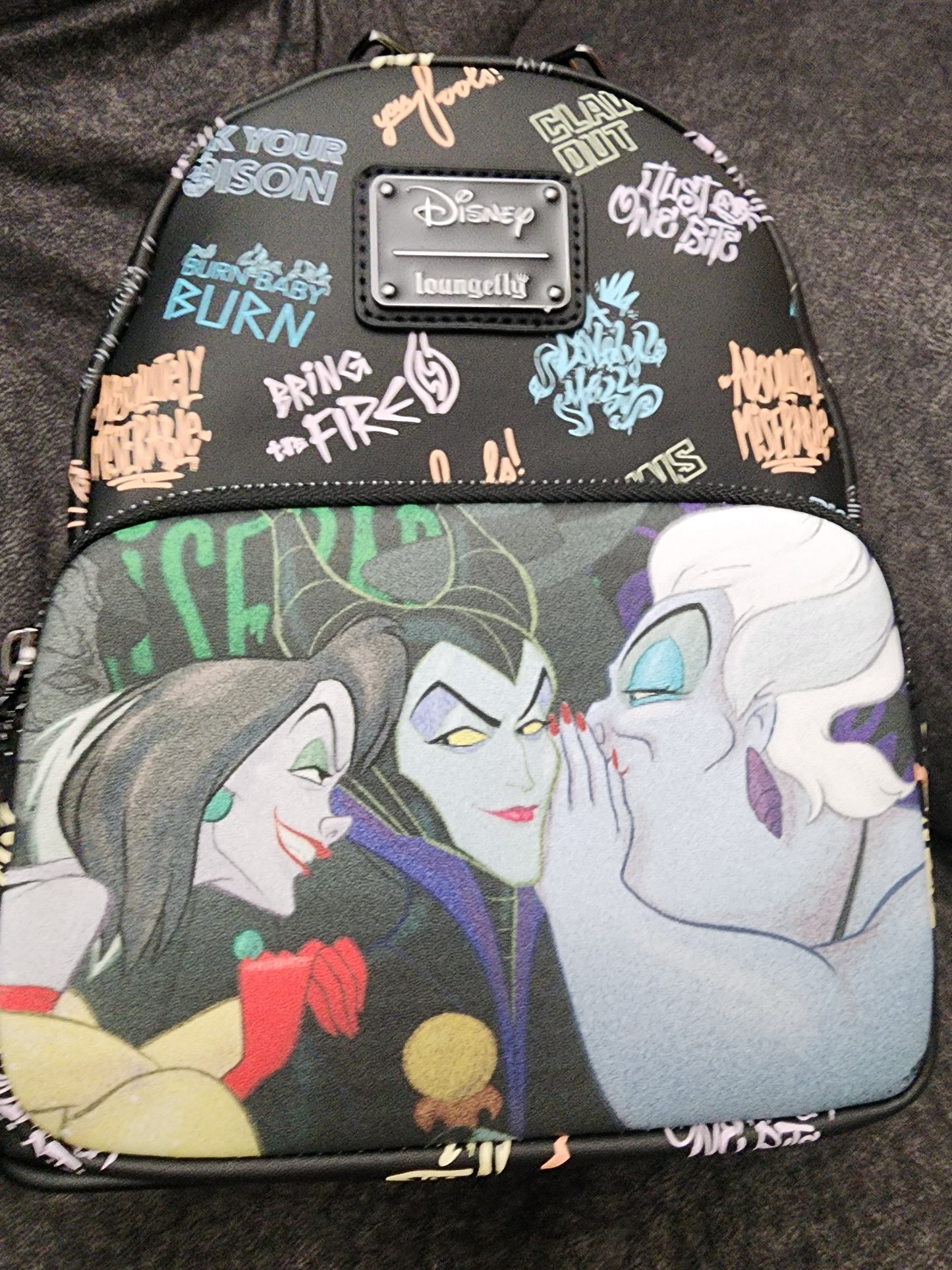 Loungefly Disney Villains Graffiti Backpack