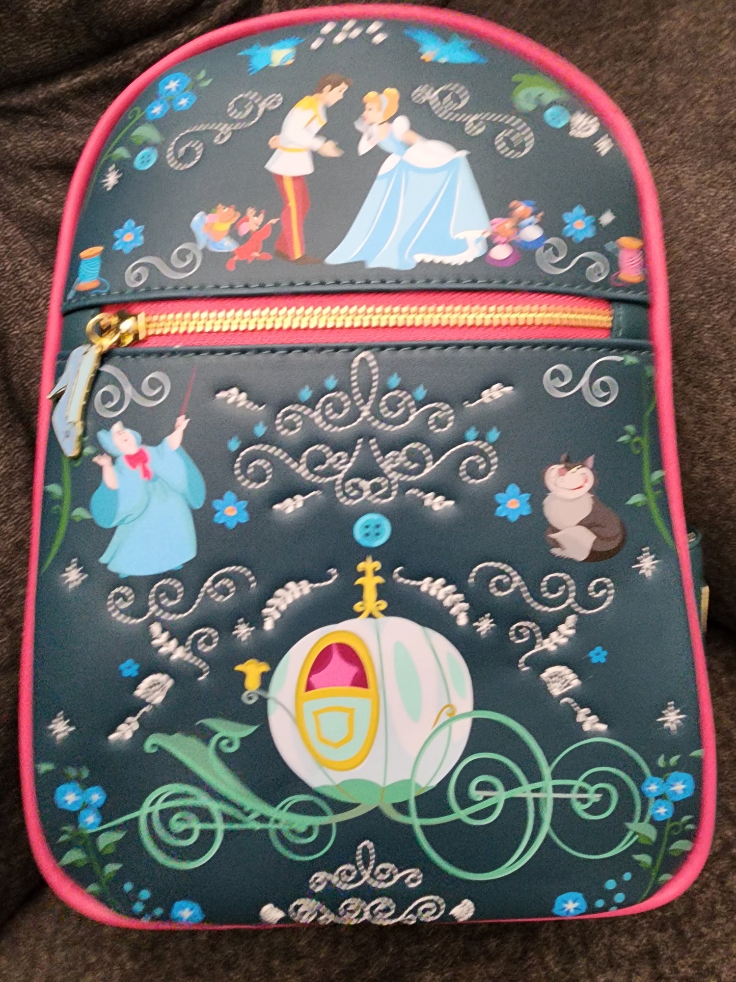 Loungefly Disney Cinderella Flork Art Backpack