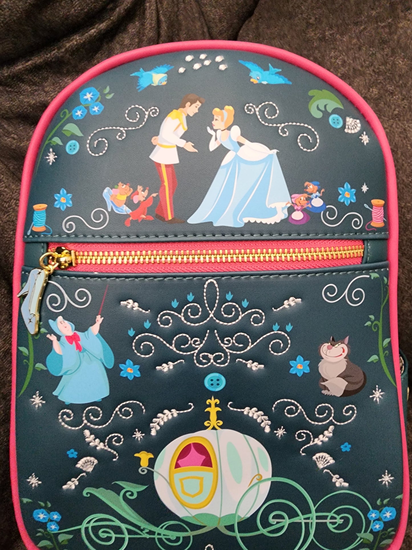 Loungefly Disney Cinderella Flork Art Backpack