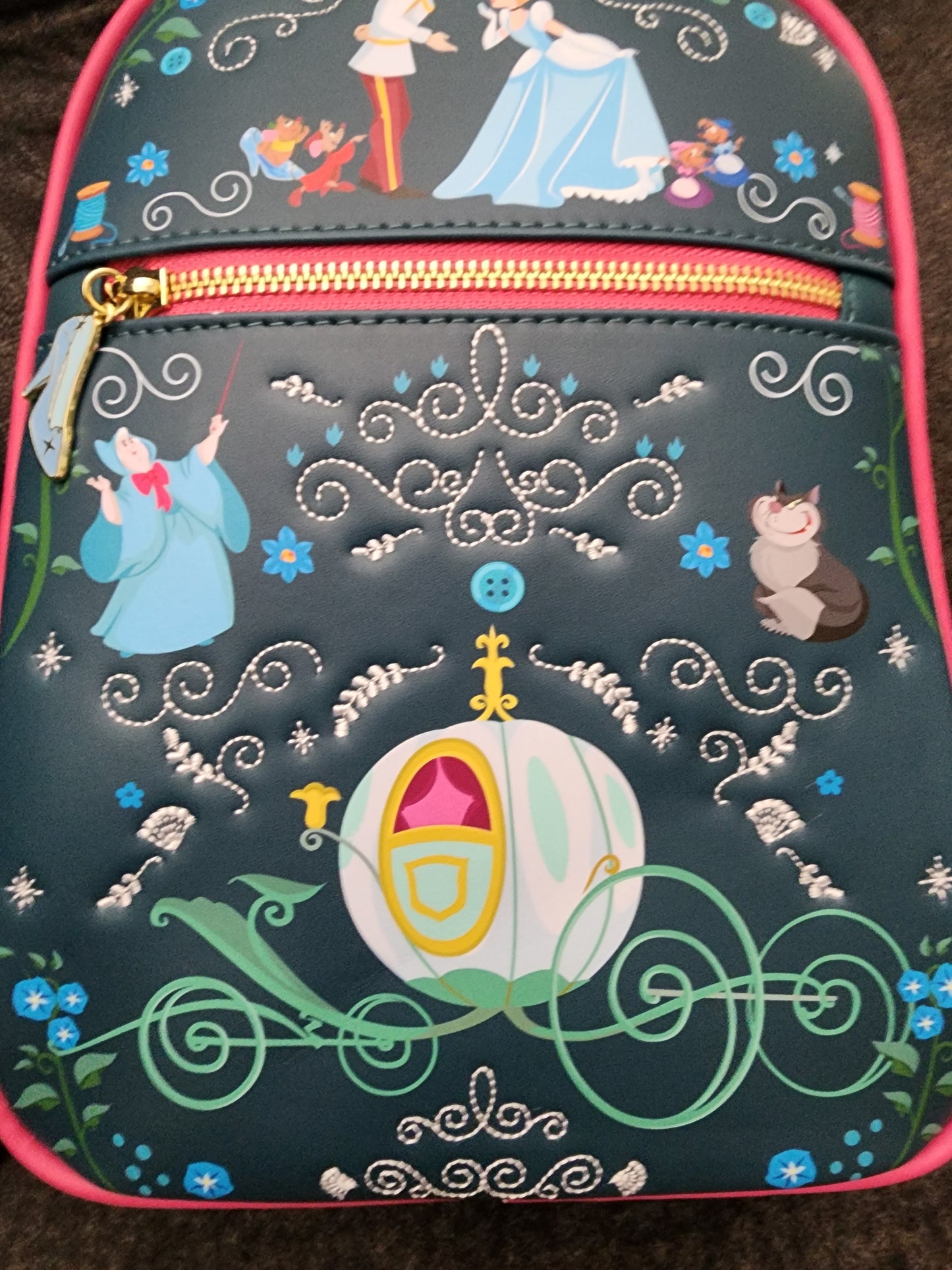 Loungefly Disney Cinderella Flork Art Backpack