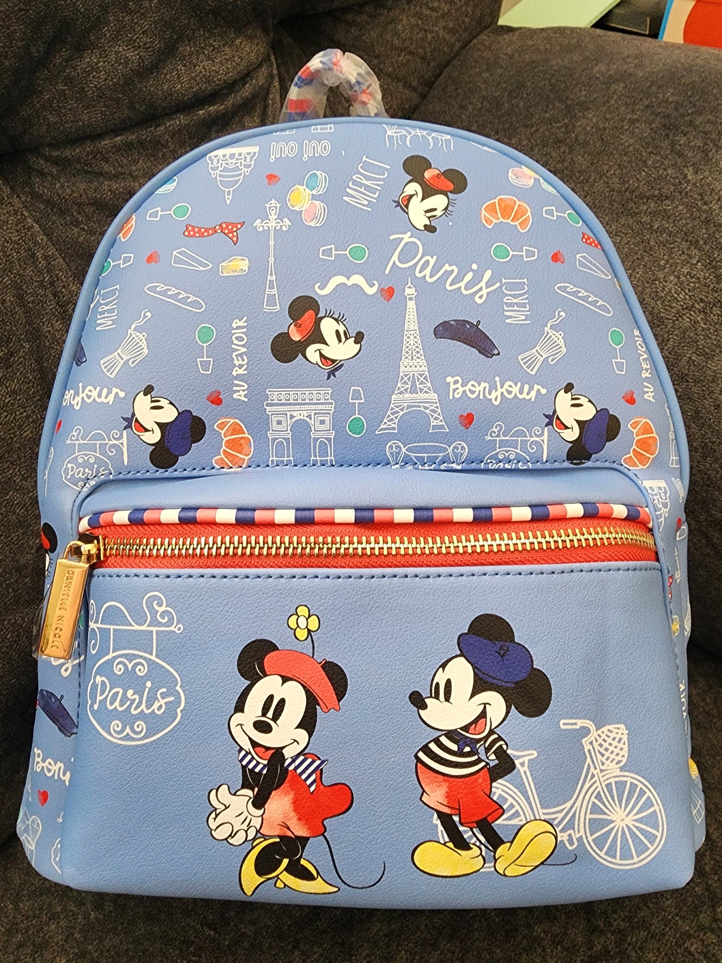 Danielle Nicole Disney Mickey and Minnie Paris Backpack