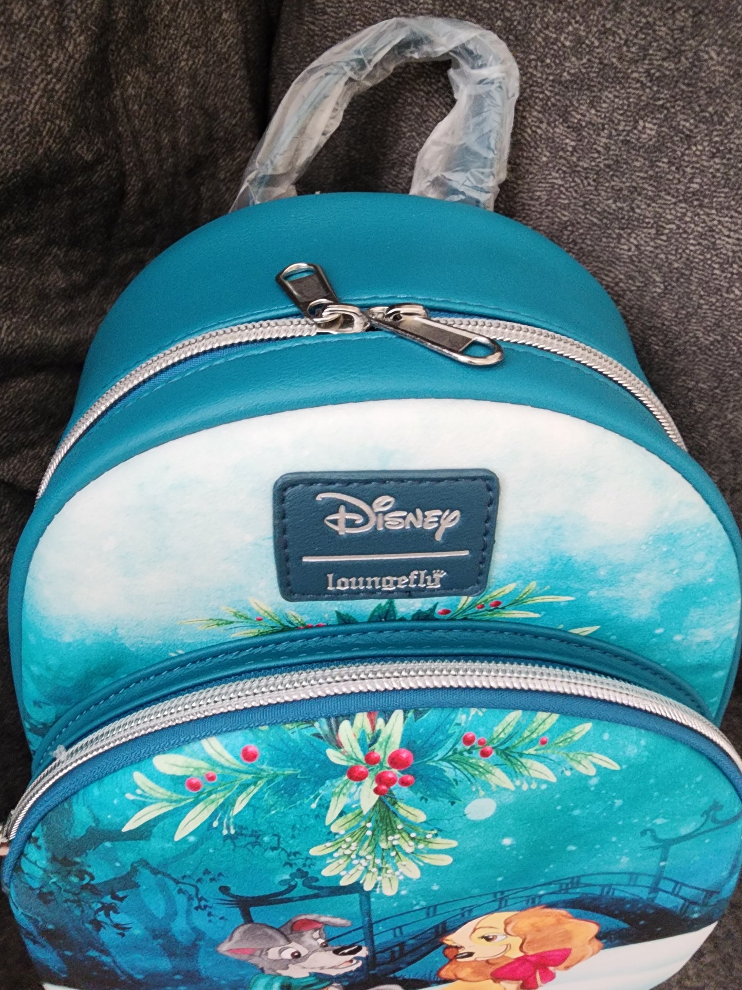 Loungefly Disney Lady and the Tramp Mistletoe Backpack