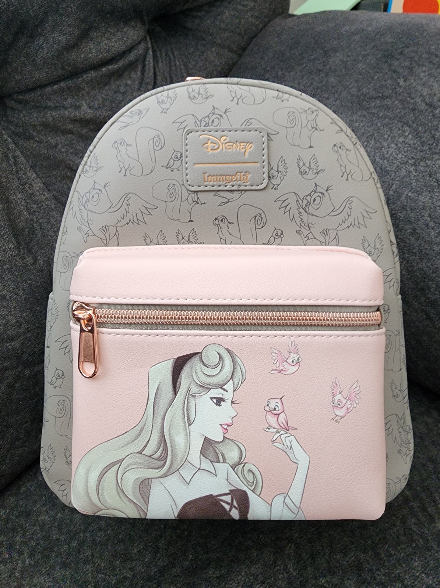 Loungefly Disney Rose Gold Sleeping Beauty Backpack