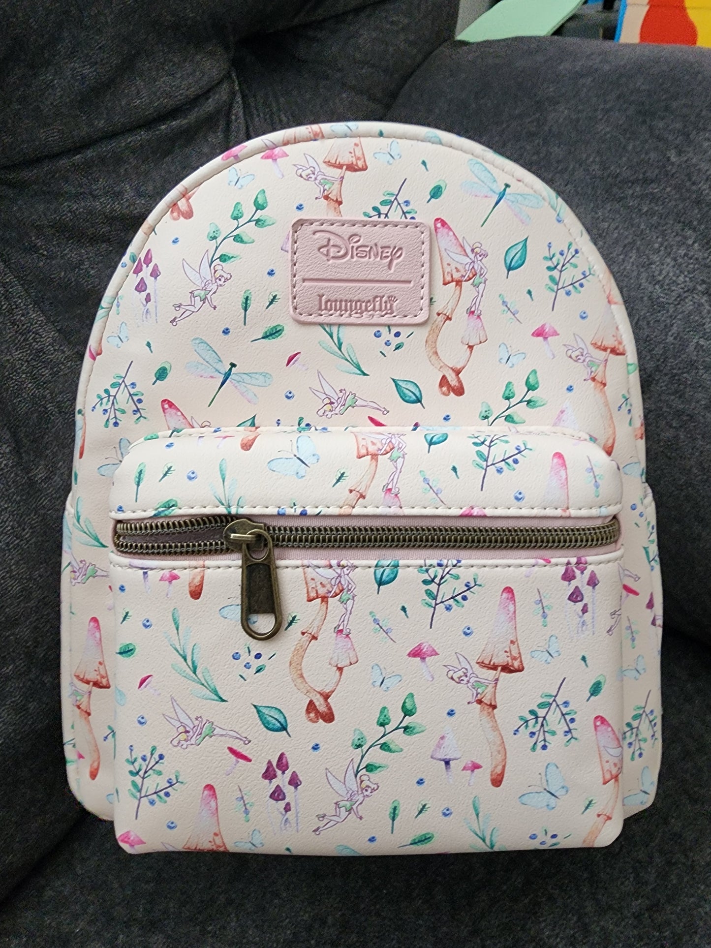 Loungefly Disney Tinkerbell Pastel Mushrooms Backpack