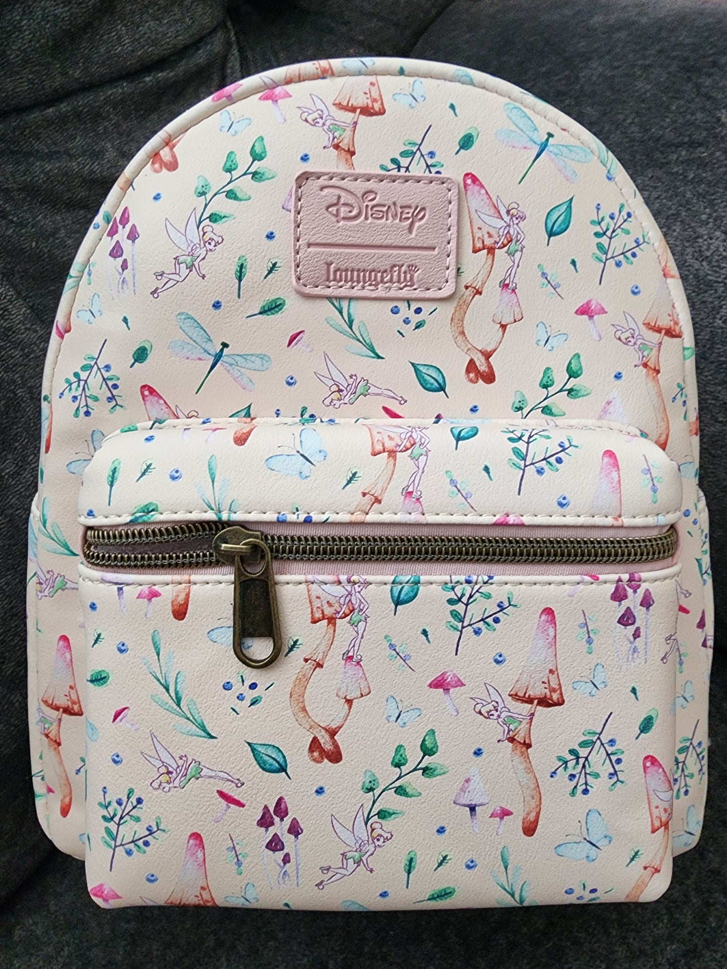 Loungefly Disney Tinkerbell Pastel Mushrooms Backpack