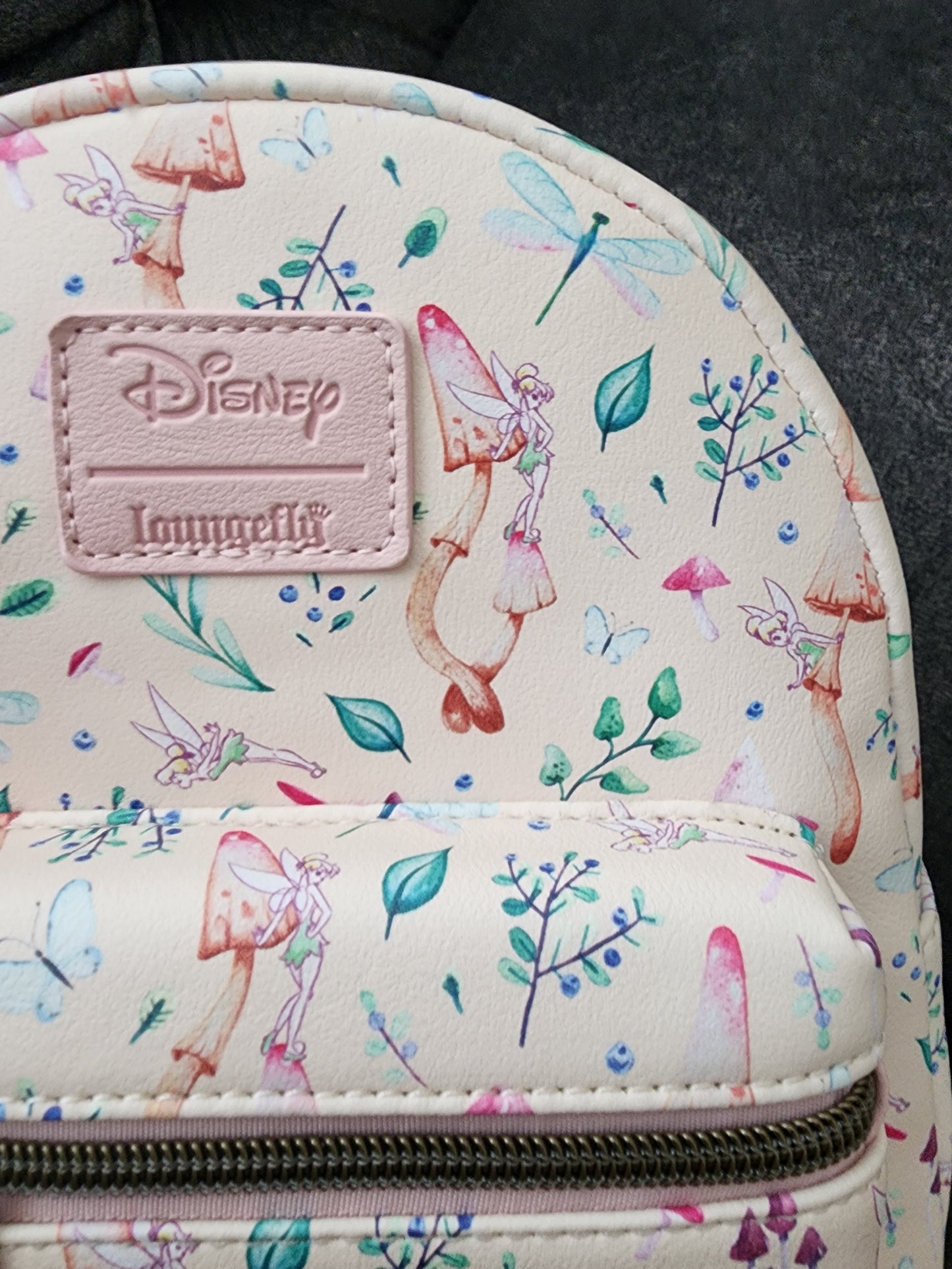 Loungefly Disney Tinkerbell Pastel Mushrooms Backpack