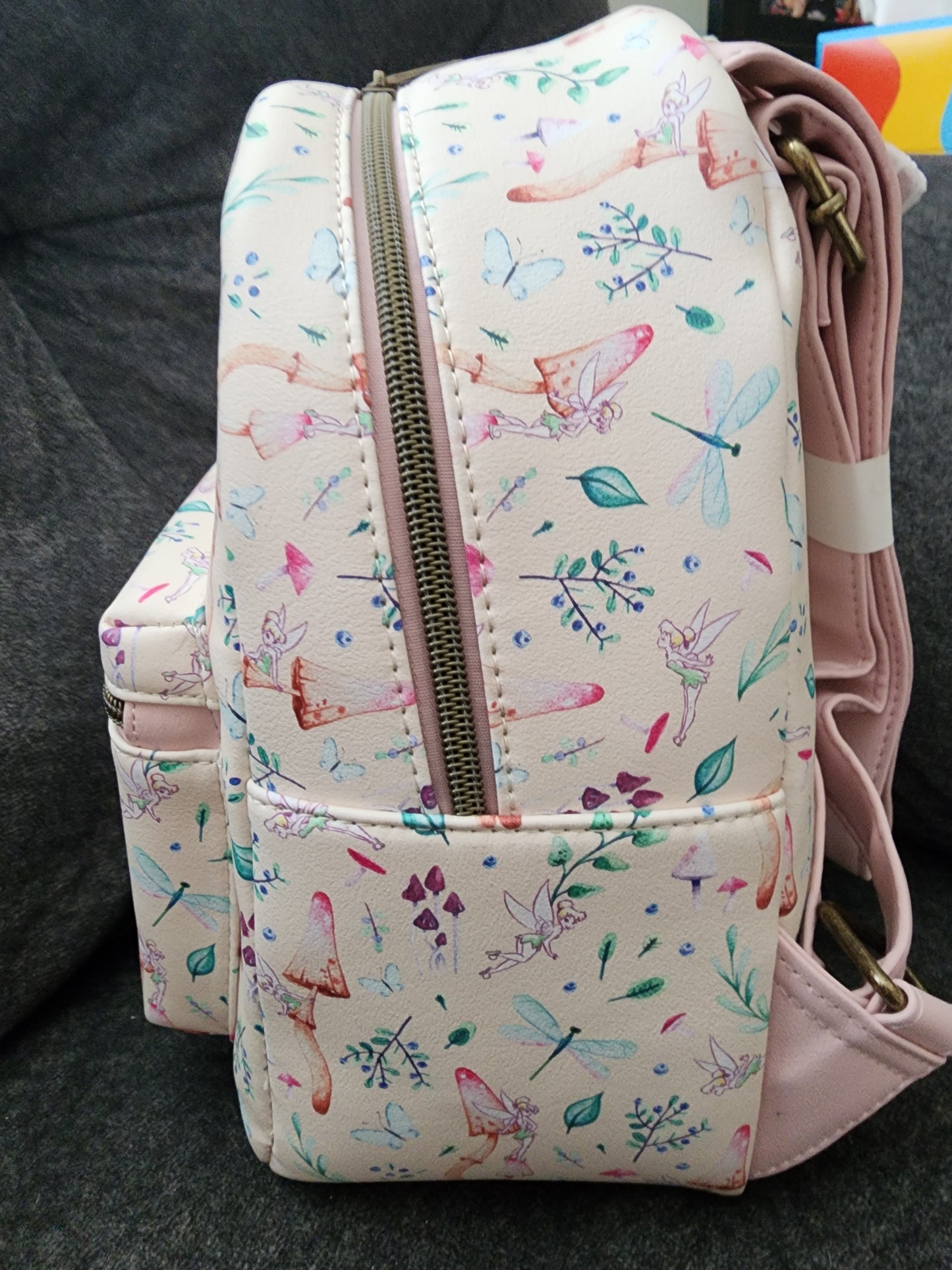 Loungefly Disney Tinkerbell Pastel Mushrooms Backpack