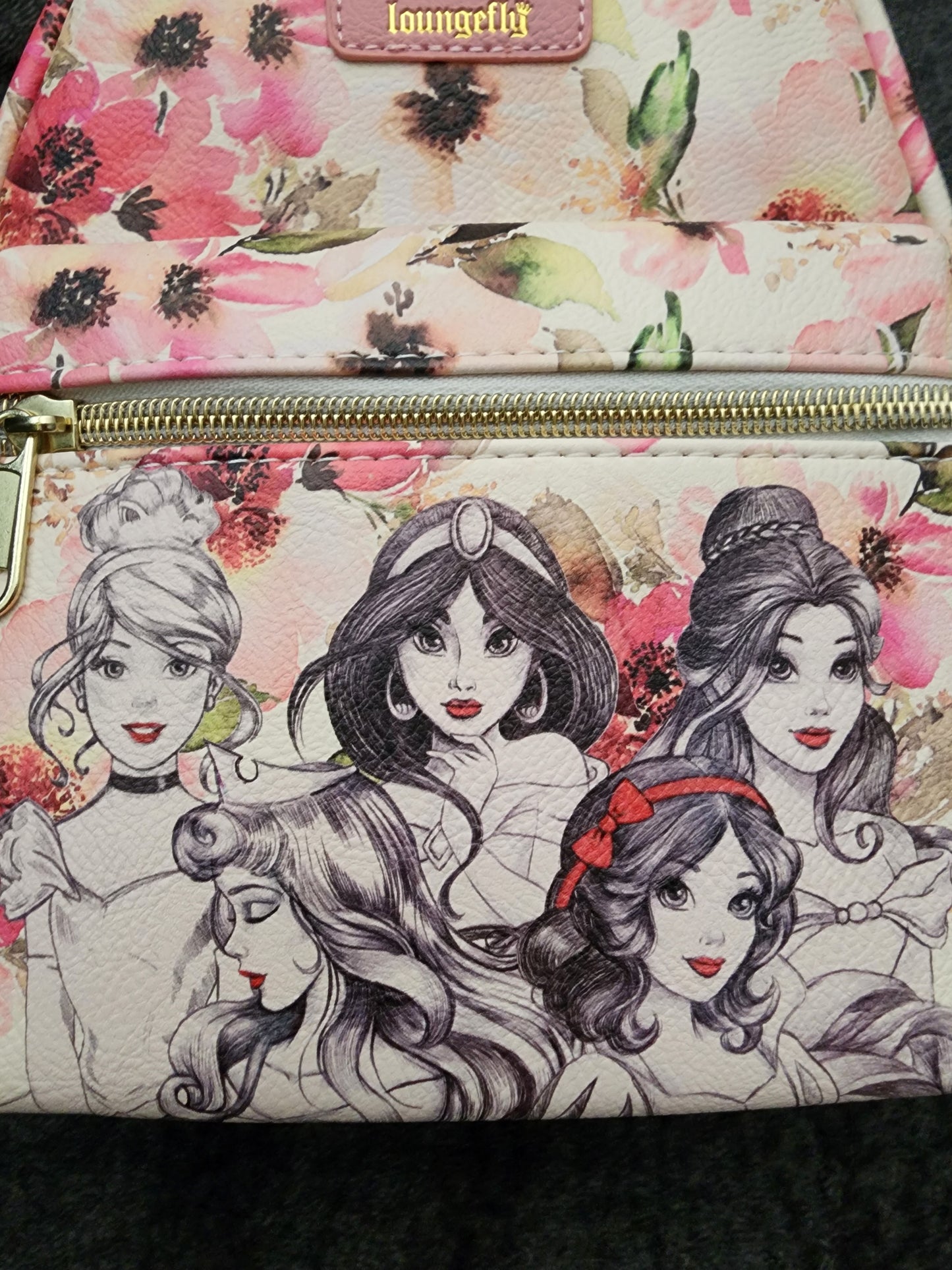 Loungefly Disney Princess Sketch Floral Backpack