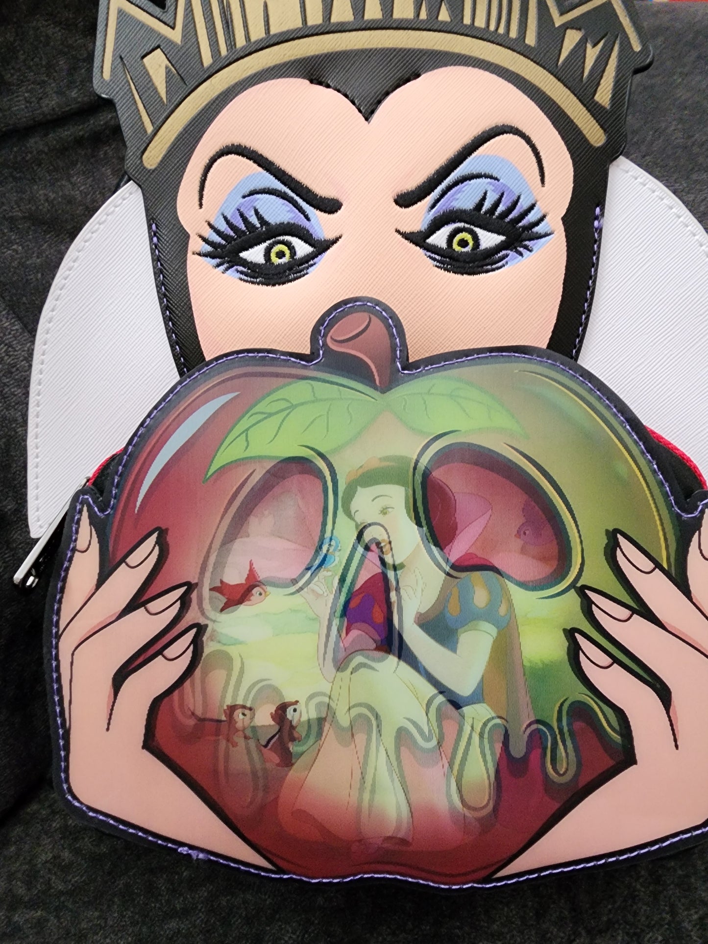 Loungefly Disney Evil Queen, Snow White Holographic Backpack