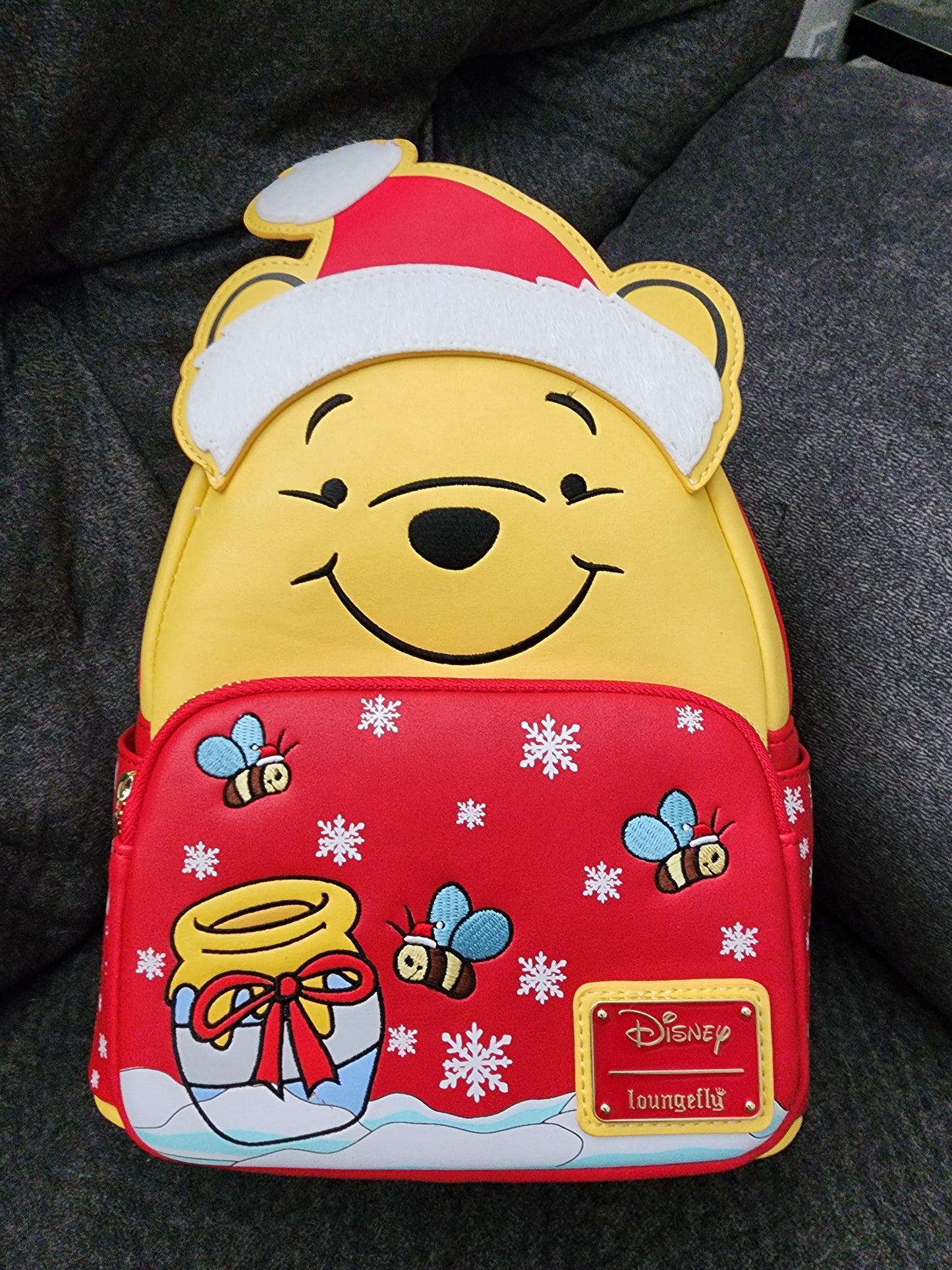 Loungefly Disney Winnie the Pooh Santa Holiday Backpack