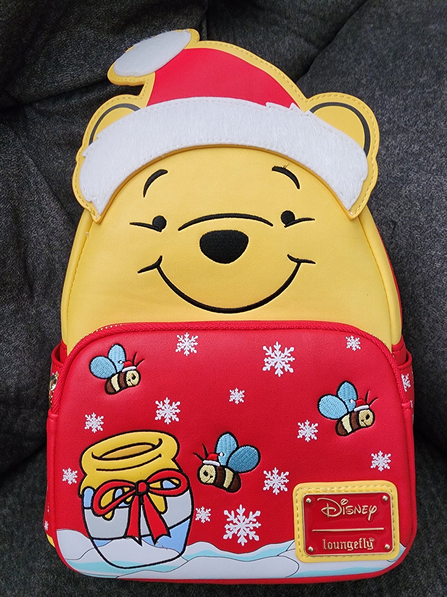 Loungefly Disney Winnie the Pooh Santa Holiday Backpack